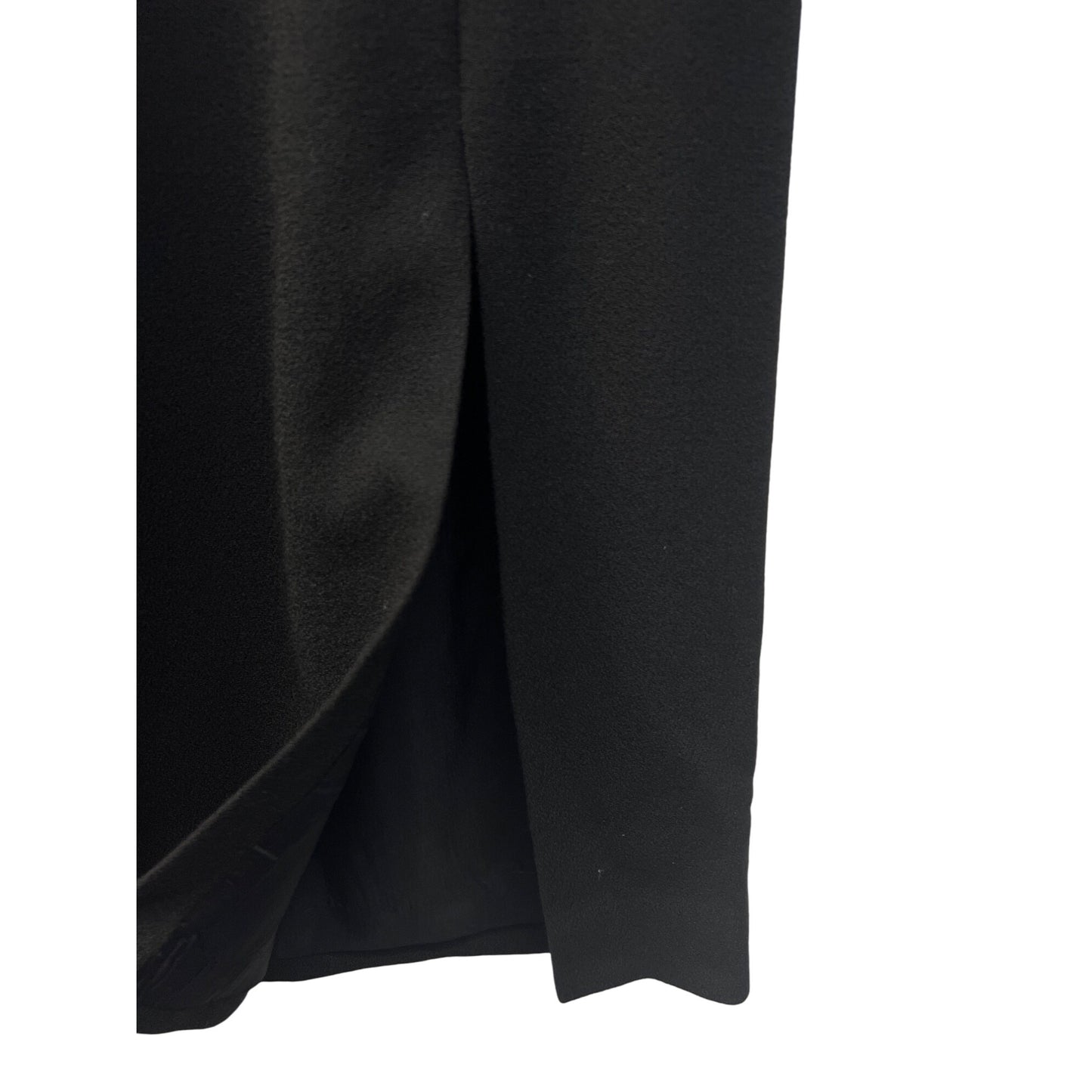 JH Collectibles Vintage Black Wool Pencil Midi Skirt