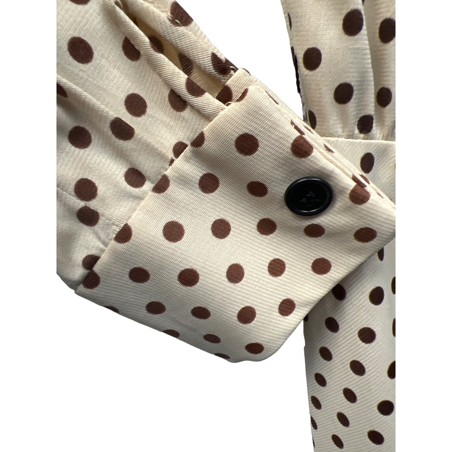 Saks Fifth Avenue Vintage 70's Polka Dot Shirt Dress