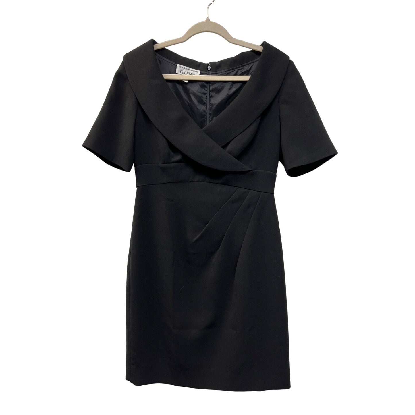 Chetta B Sherrie Bloom Peter Noviello Black Short Sleeve Occasion Dress