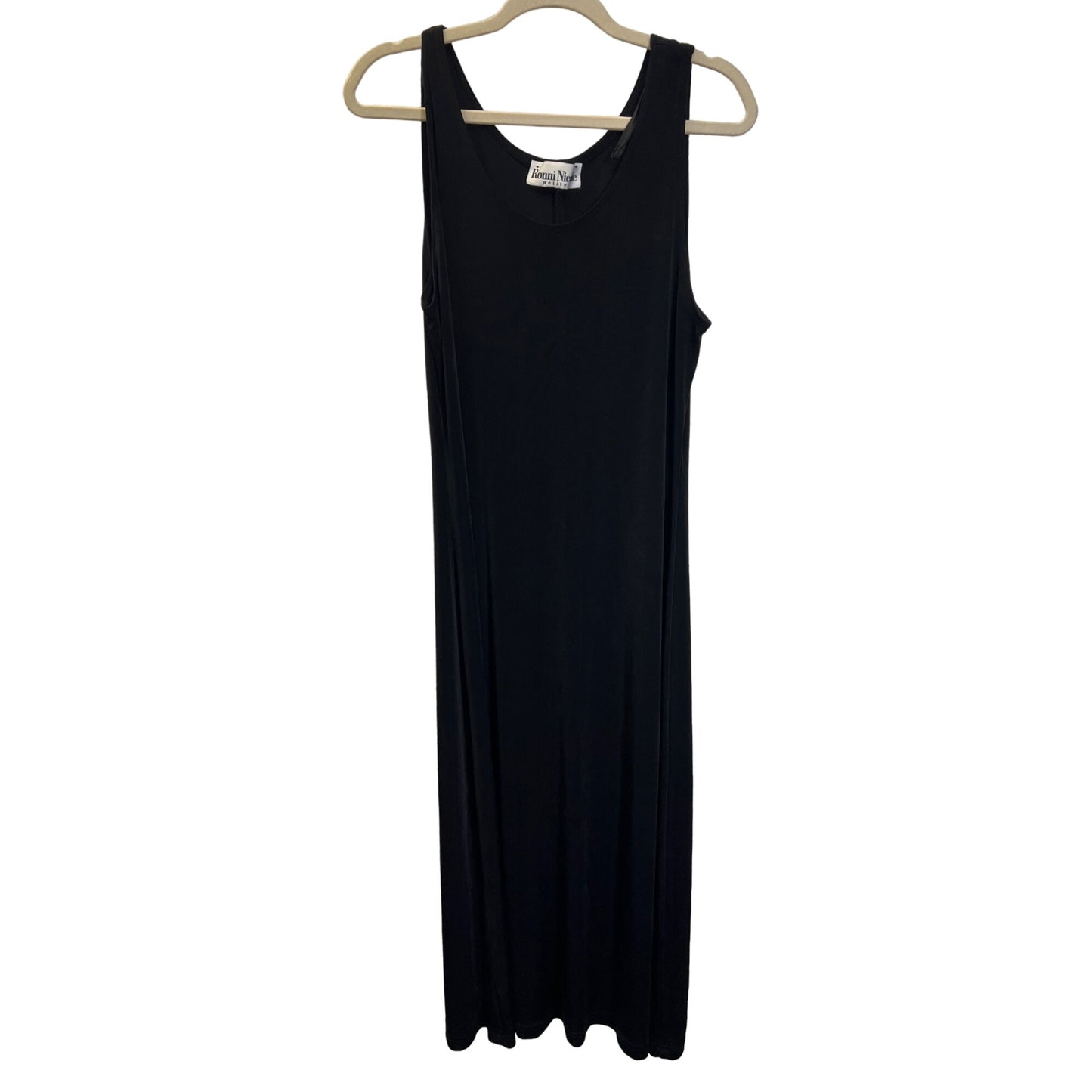 Ronni Nicole Vintage Black and Silver Floral Sparkle Knit Evening Dress Set