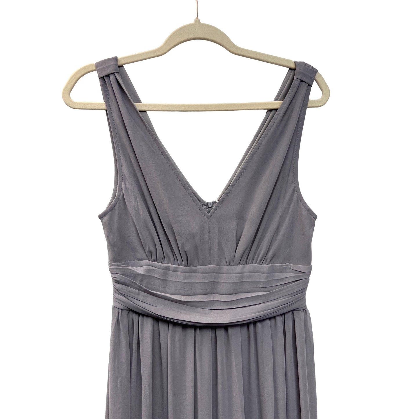 Ever Pretty Gray Chiffon Fit and Flare Special Occasion Gown NWT
