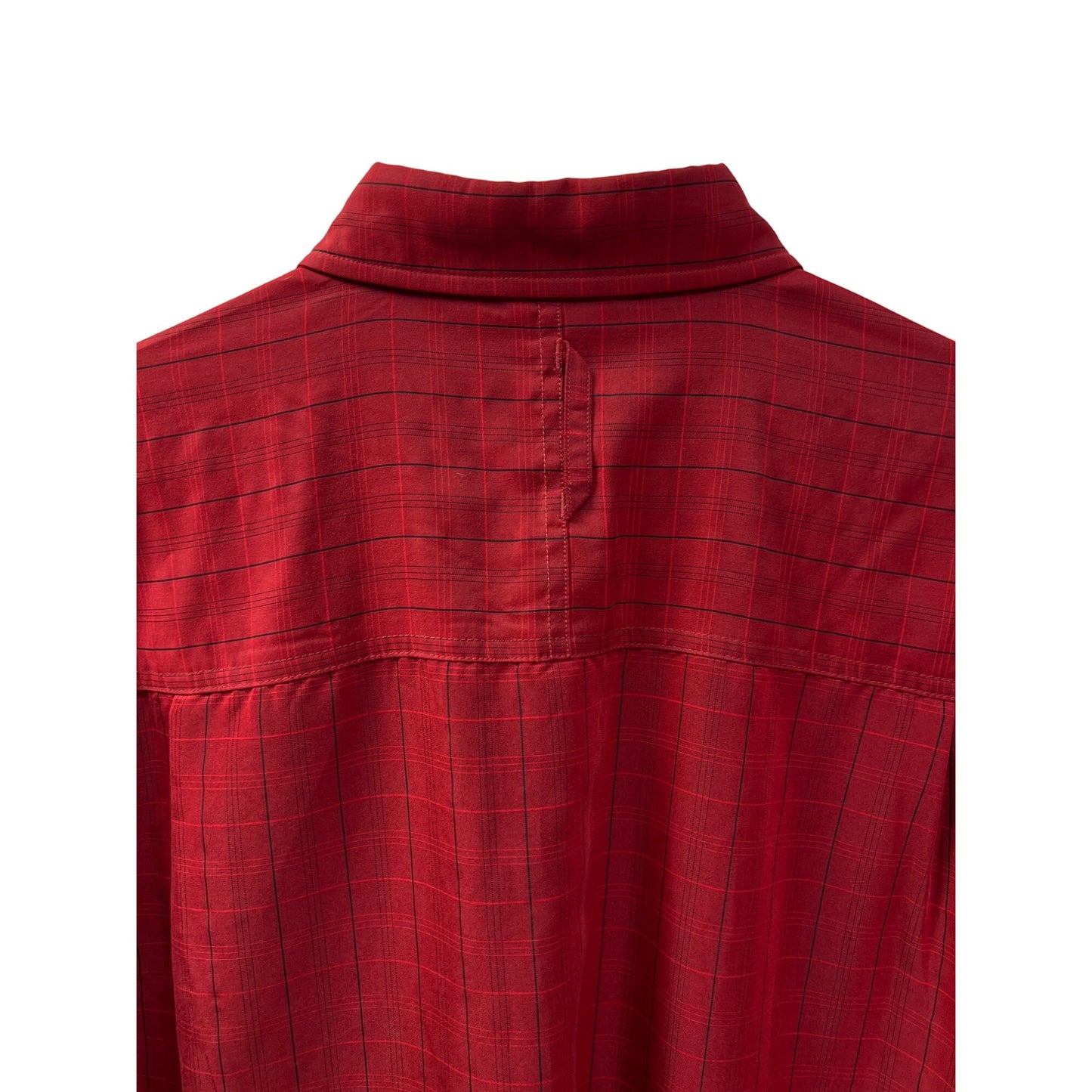 The North Face Red Plaid Long Sleeve Button Down Outdoor Shirt