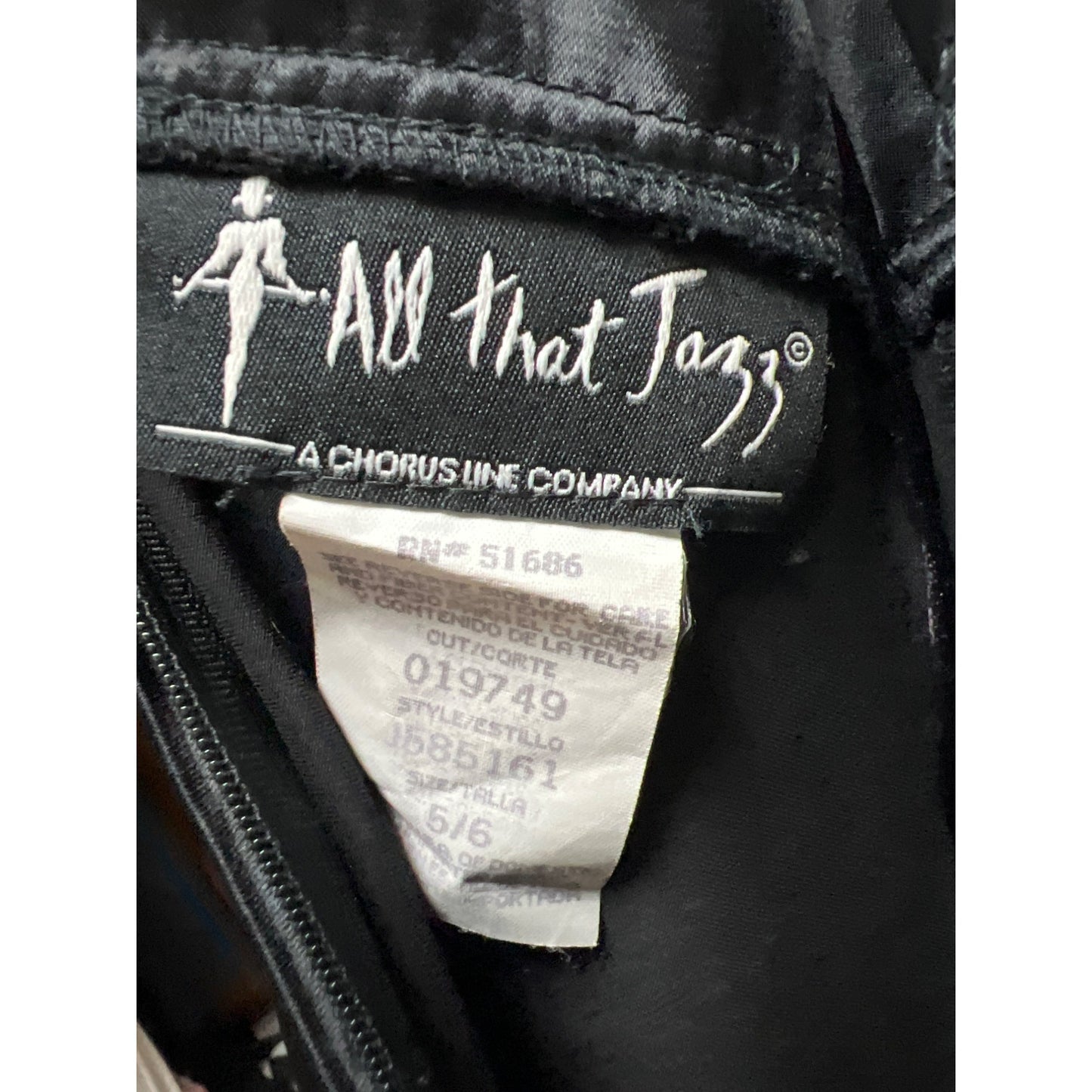 All That Jazz Vintage Y2K Whimsy Goth Black Satin & Velvet Burnout Slip Dress