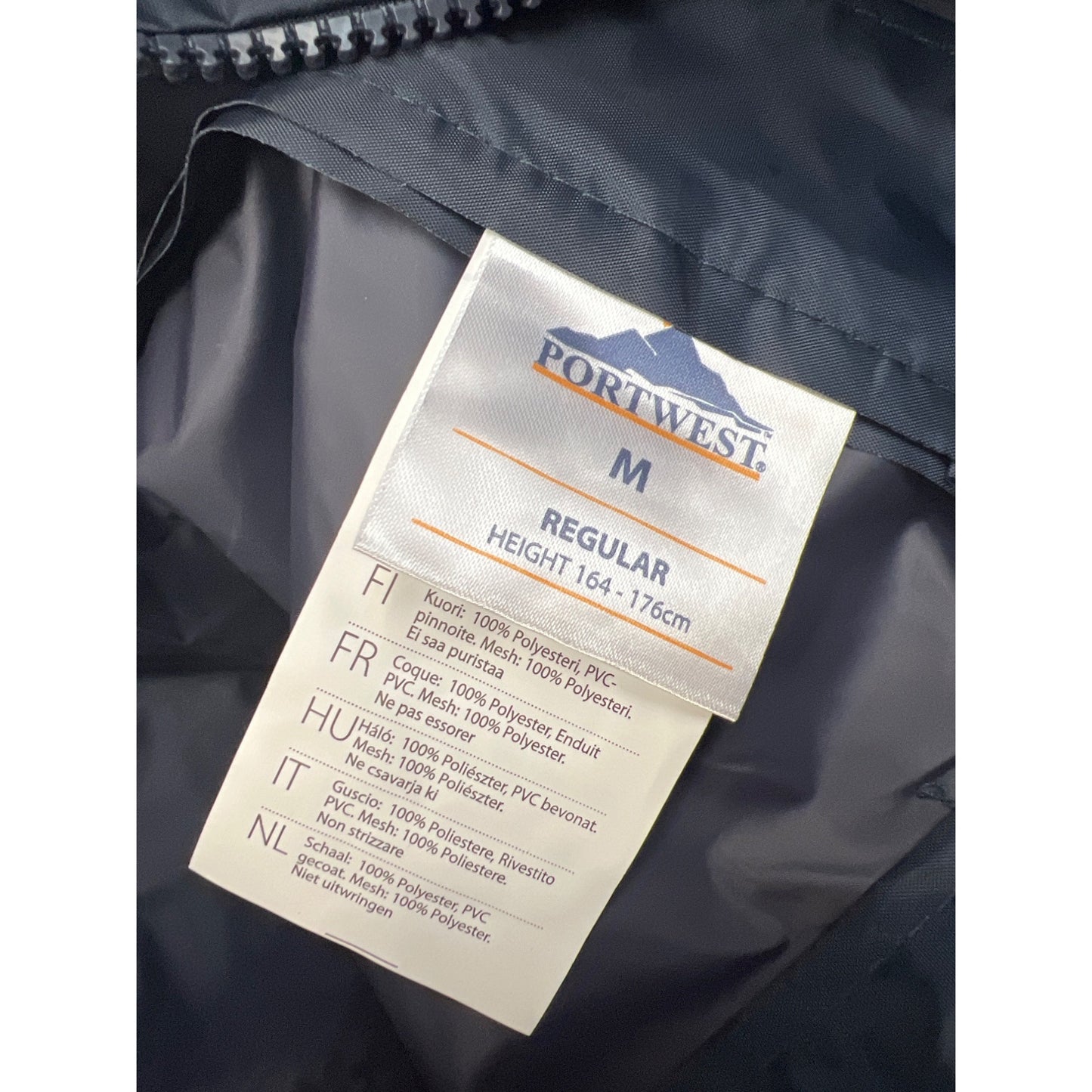 Portwest NWT Navy Blue Rain Jacket and Rain Pants