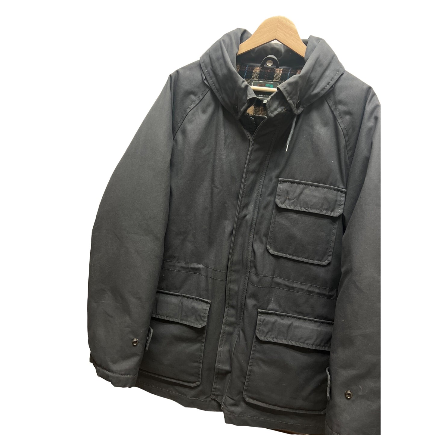 Bibi Bros 80's Vintage Canvas & Down Puffer Chore Car Barn Coat