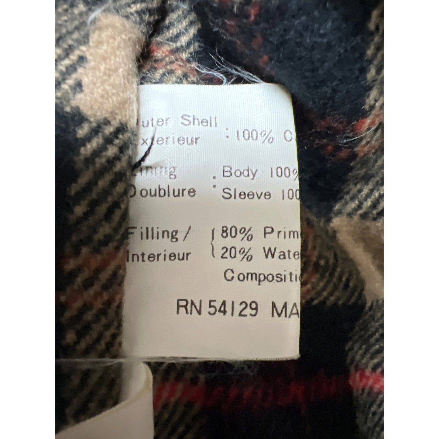 Bibi Bros 80's Vintage Canvas & Down Puffer Chore Car Barn Coat