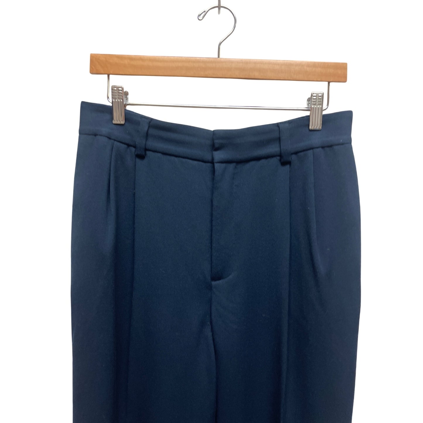 Liz Claiborne Navy Blue High Waist Straight Leg Trouser Pants