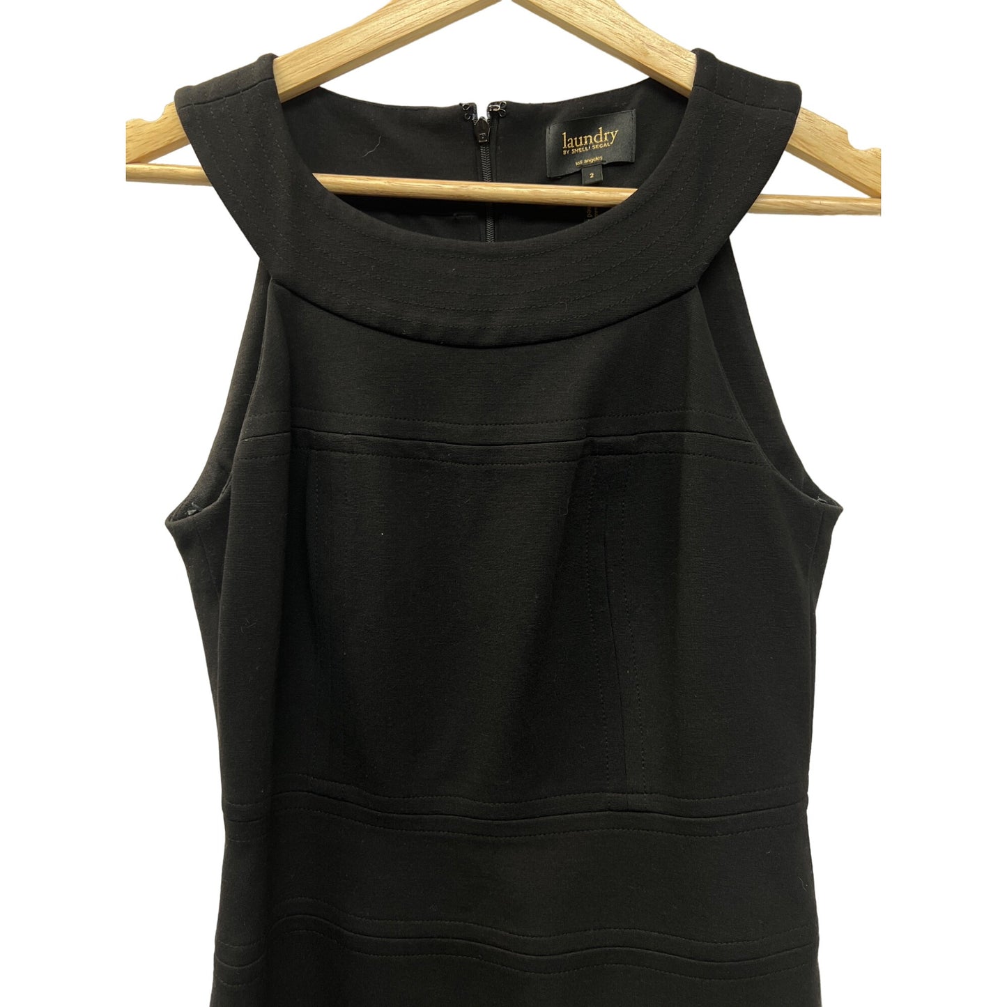 Laundry by Shelli Segal Black Sleeveless Sheath Pencil Dress