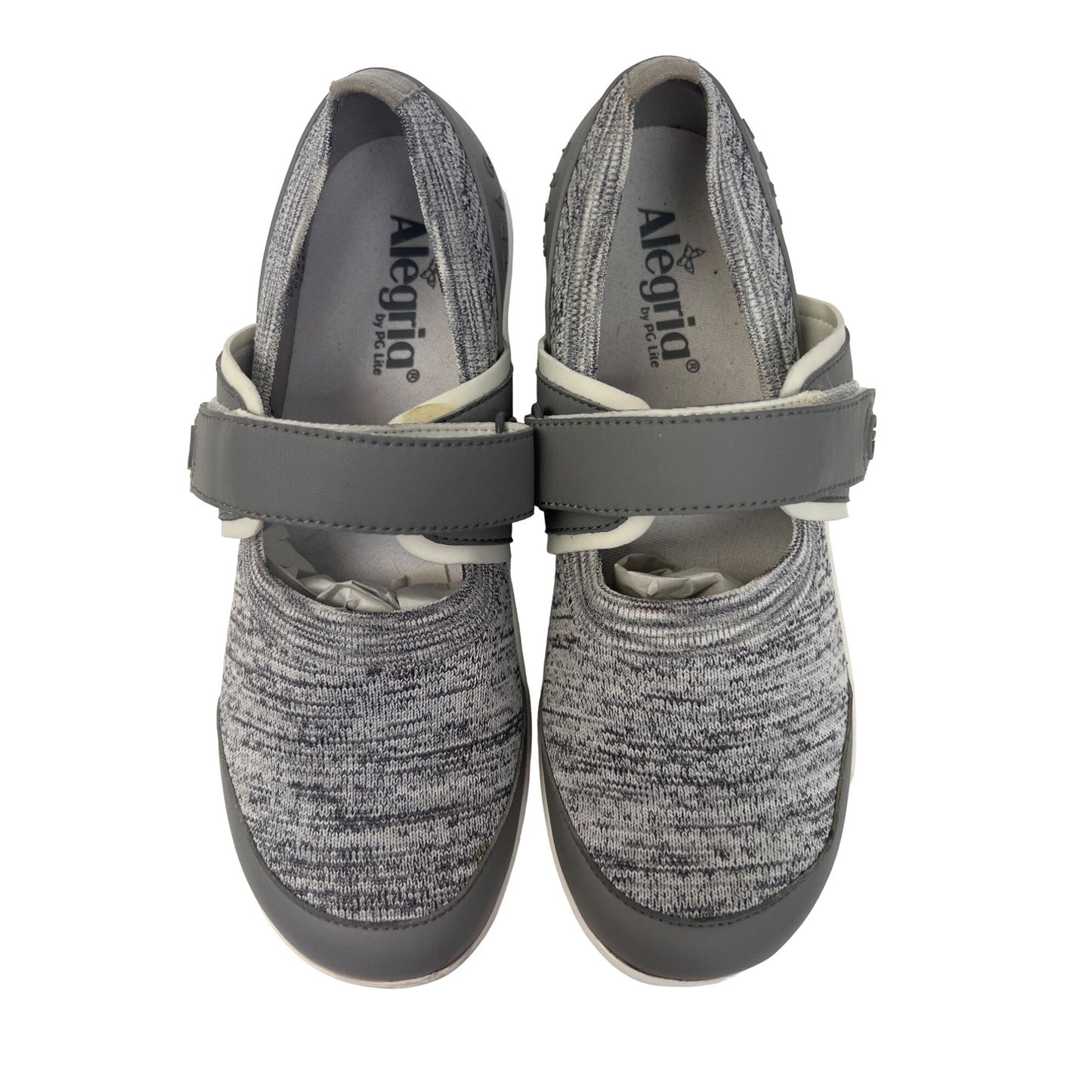 Alegria by PG Life Traq Gray Mary Jane Shoes