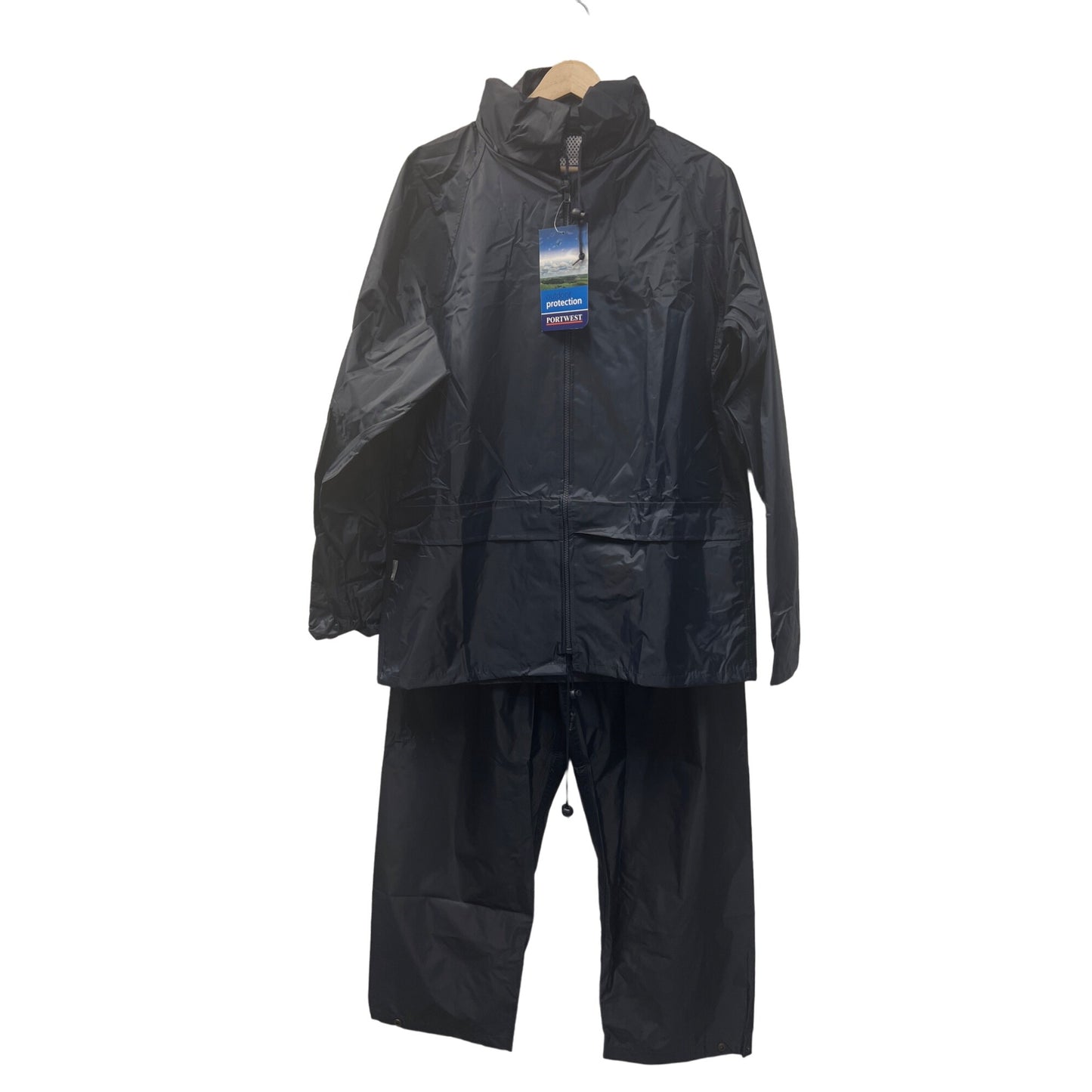 Portwest NWT Navy Blue Rain Jacket and Rain Pants