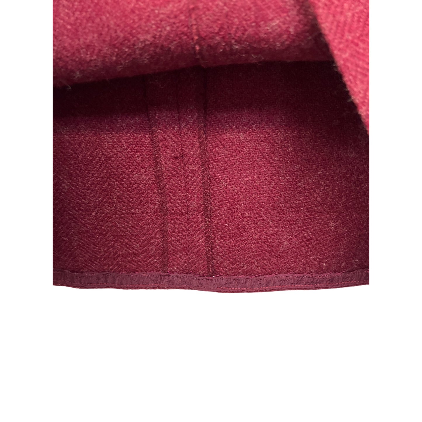 Ladybug Vintage 70's Burgandy Red A-Line Wool Skirt