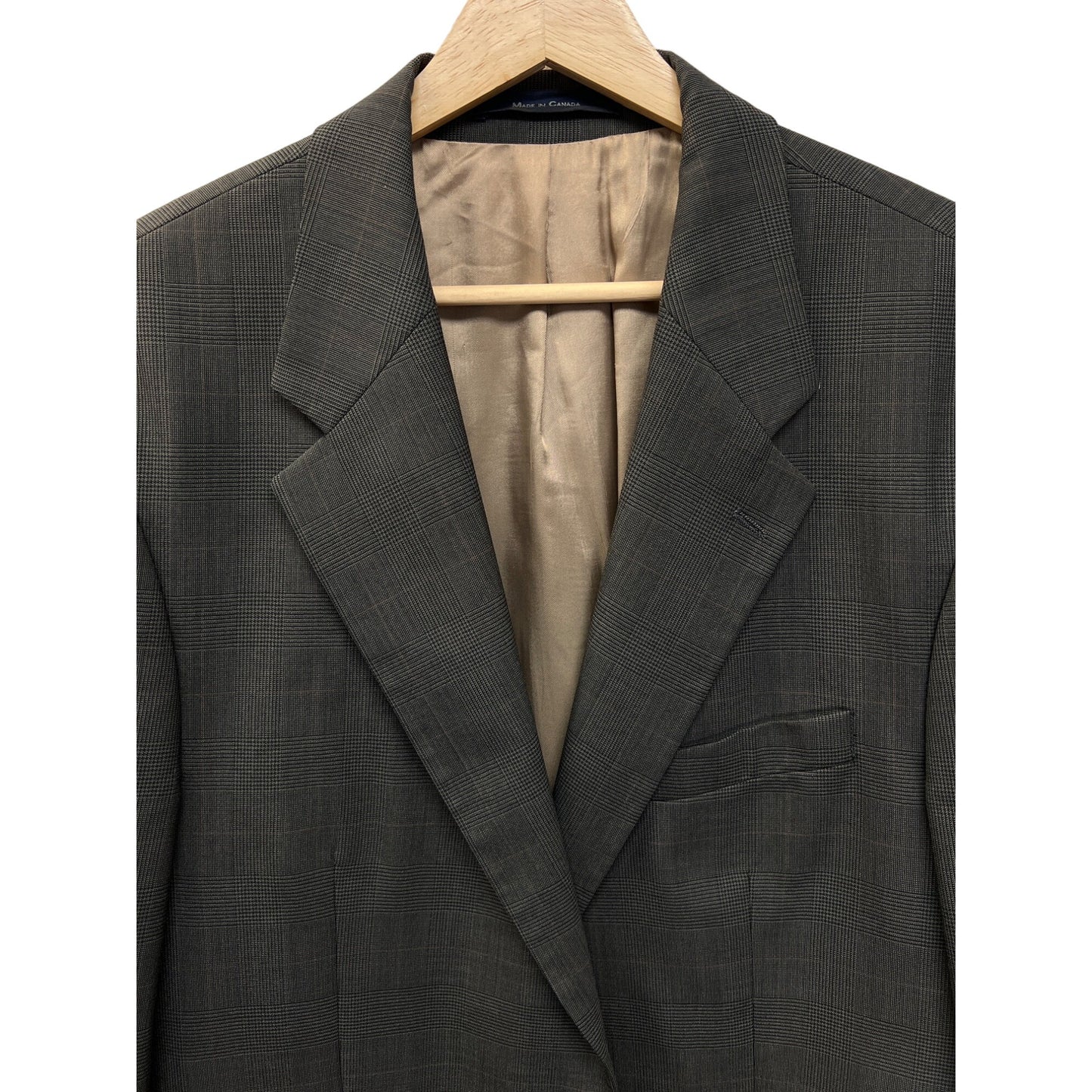 Chaps Ralph Lauren Vintage Gray Taupe Blazer