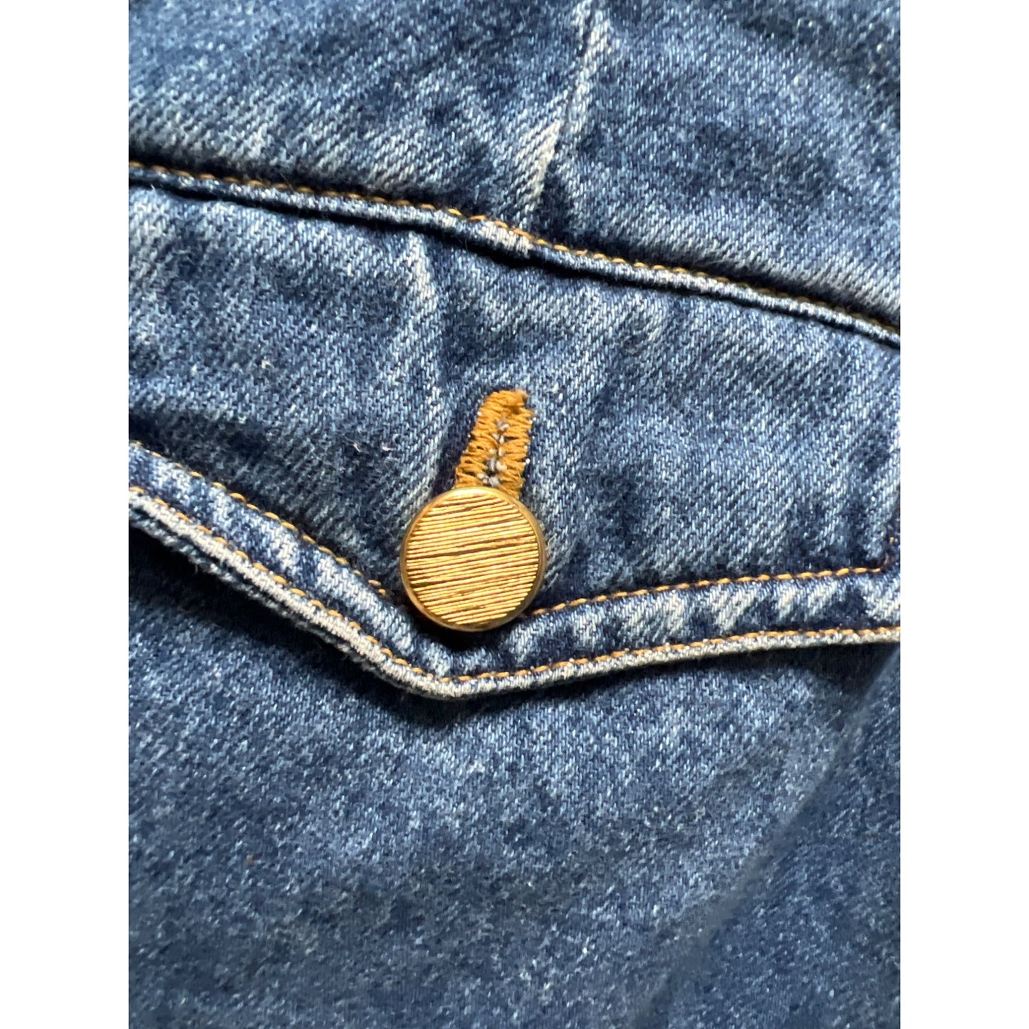 Hook Sport Vintage 90's Knee Length Denim Jean Skirt