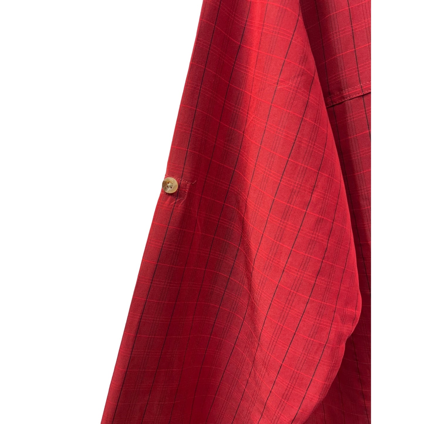 The North Face Red Plaid Long Sleeve Button Down Outdoor Shirt