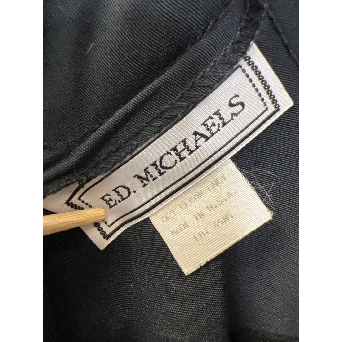 ED Michaels Vintage 80's Black Mock Neck Fit and Flare Maxi Dress