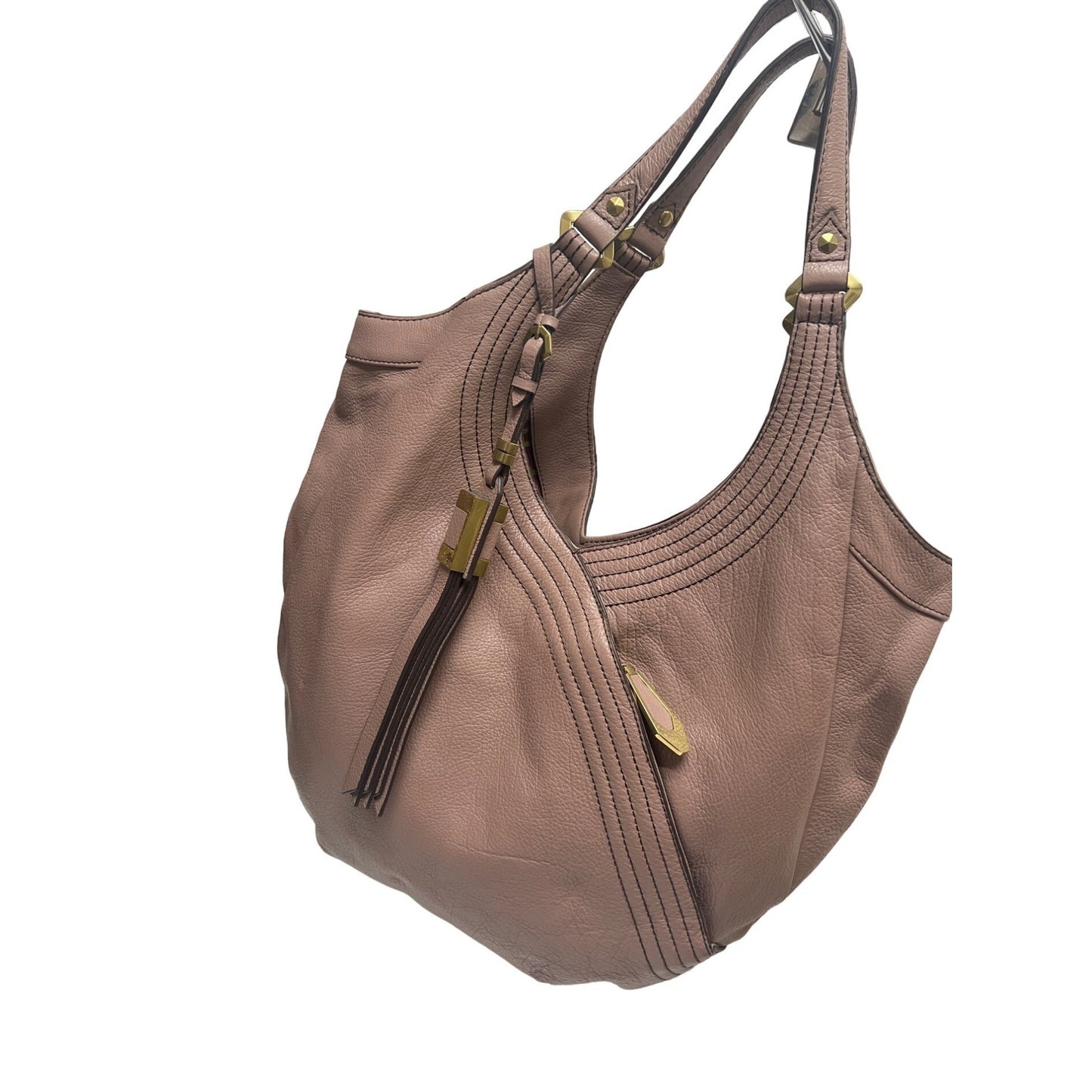 OrYany Tracy Mauve Pepple Leather Large Tote Hobo Bag Purse