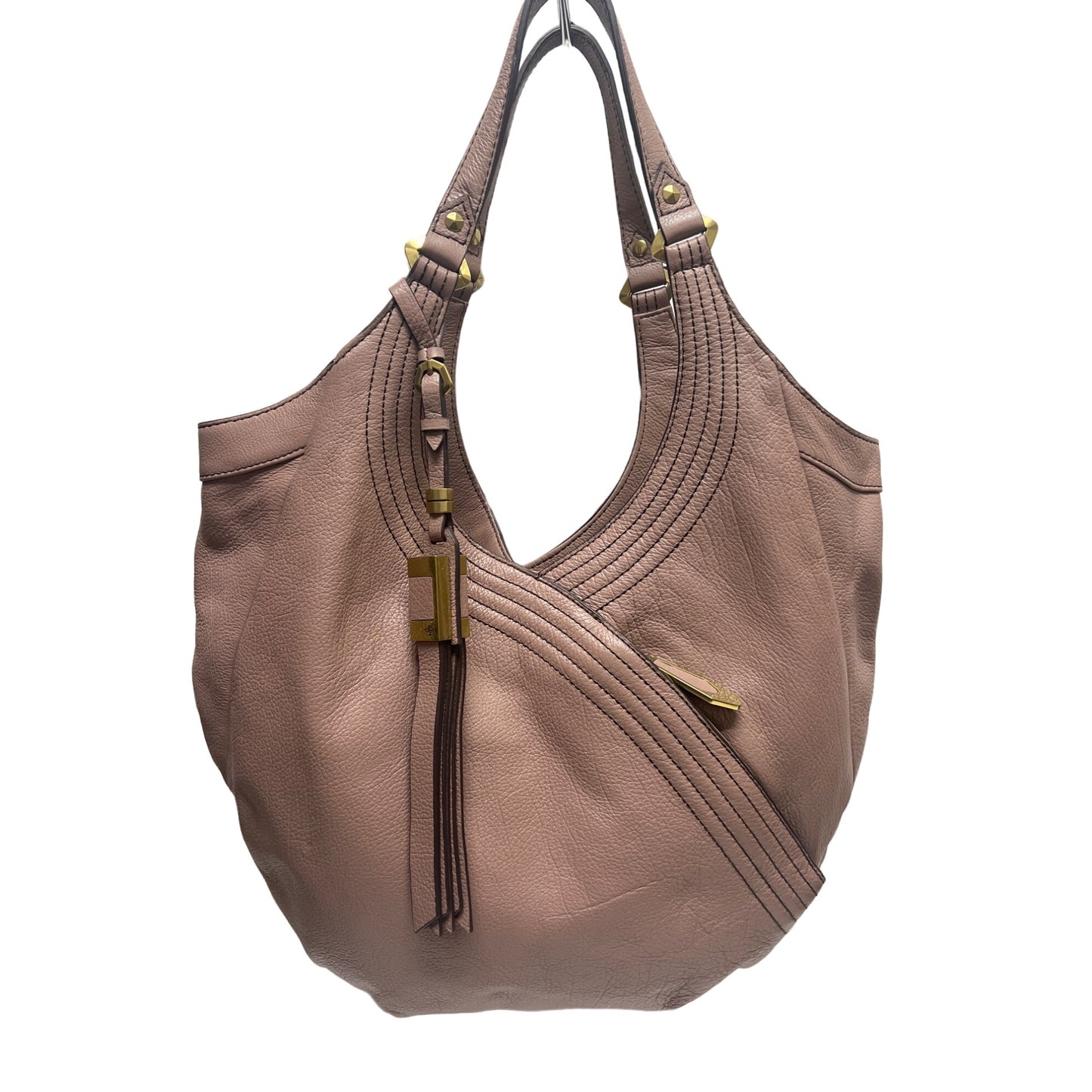 OrYany Tracy Mauve Pepple Leather Large Tote Hobo Bag Purse