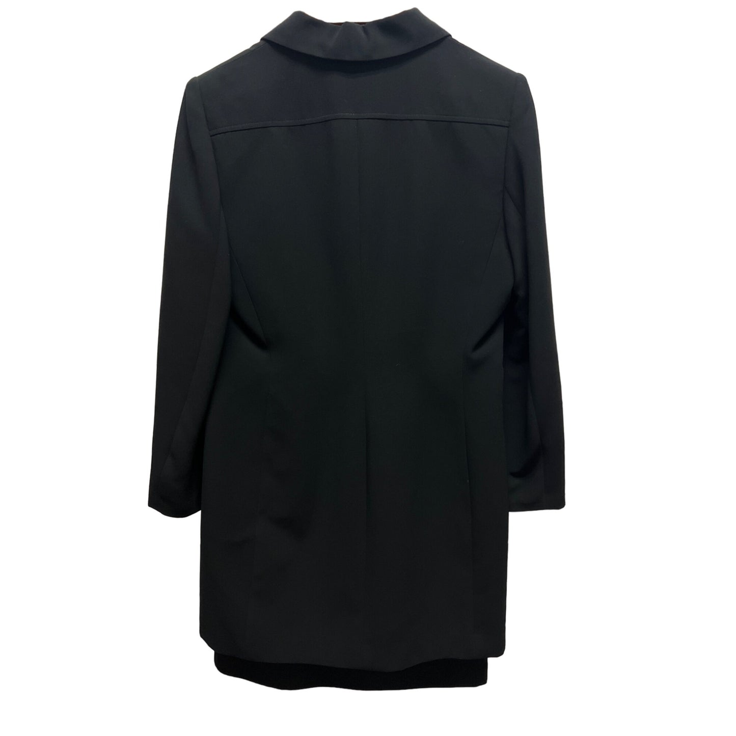Larry Levine Black Long Blazer & Skirt Suit Set