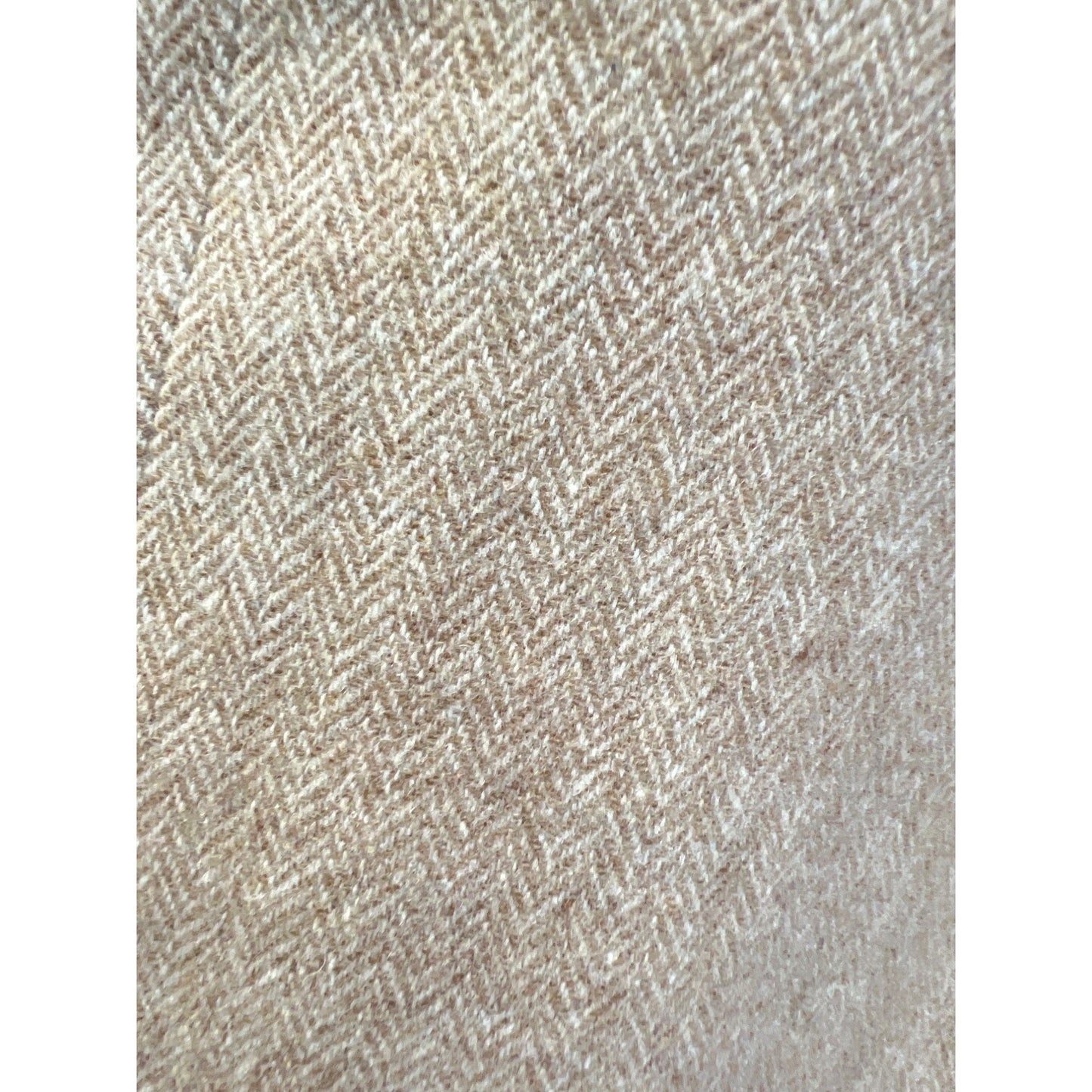 Pendleton Vintage 90's Tan Herringbone Wool Midi Pencil Skirt