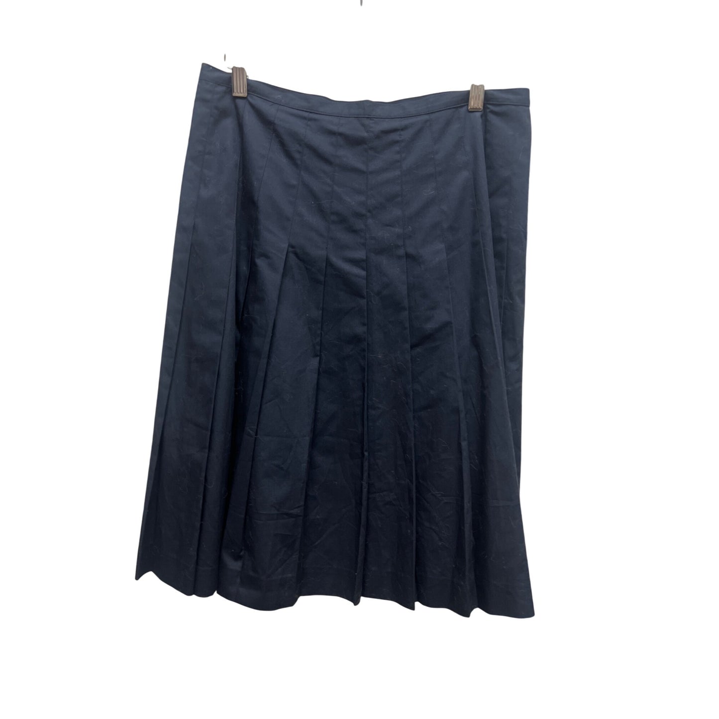 Chaps NWT Navy Nantucket Classics Pleated Skirt