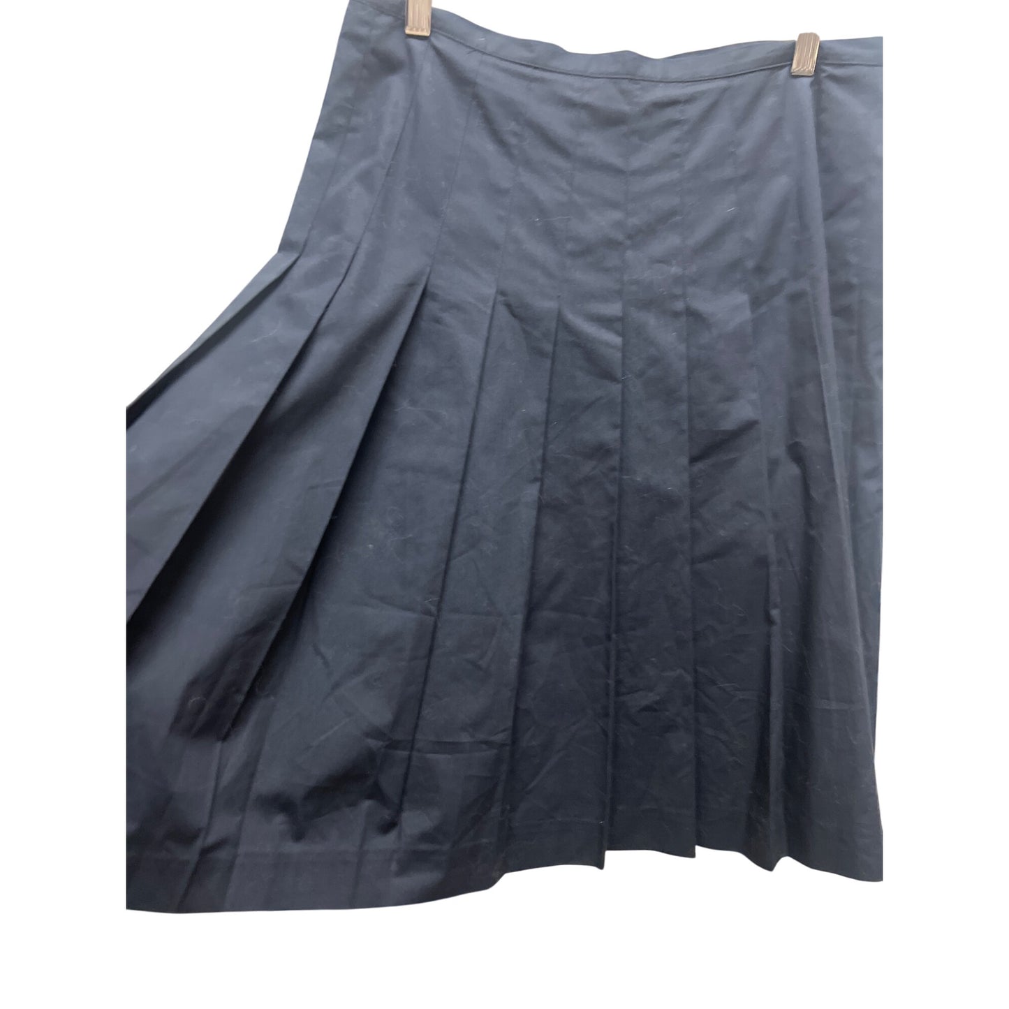 Chaps NWT Navy Nantucket Classics Pleated Skirt