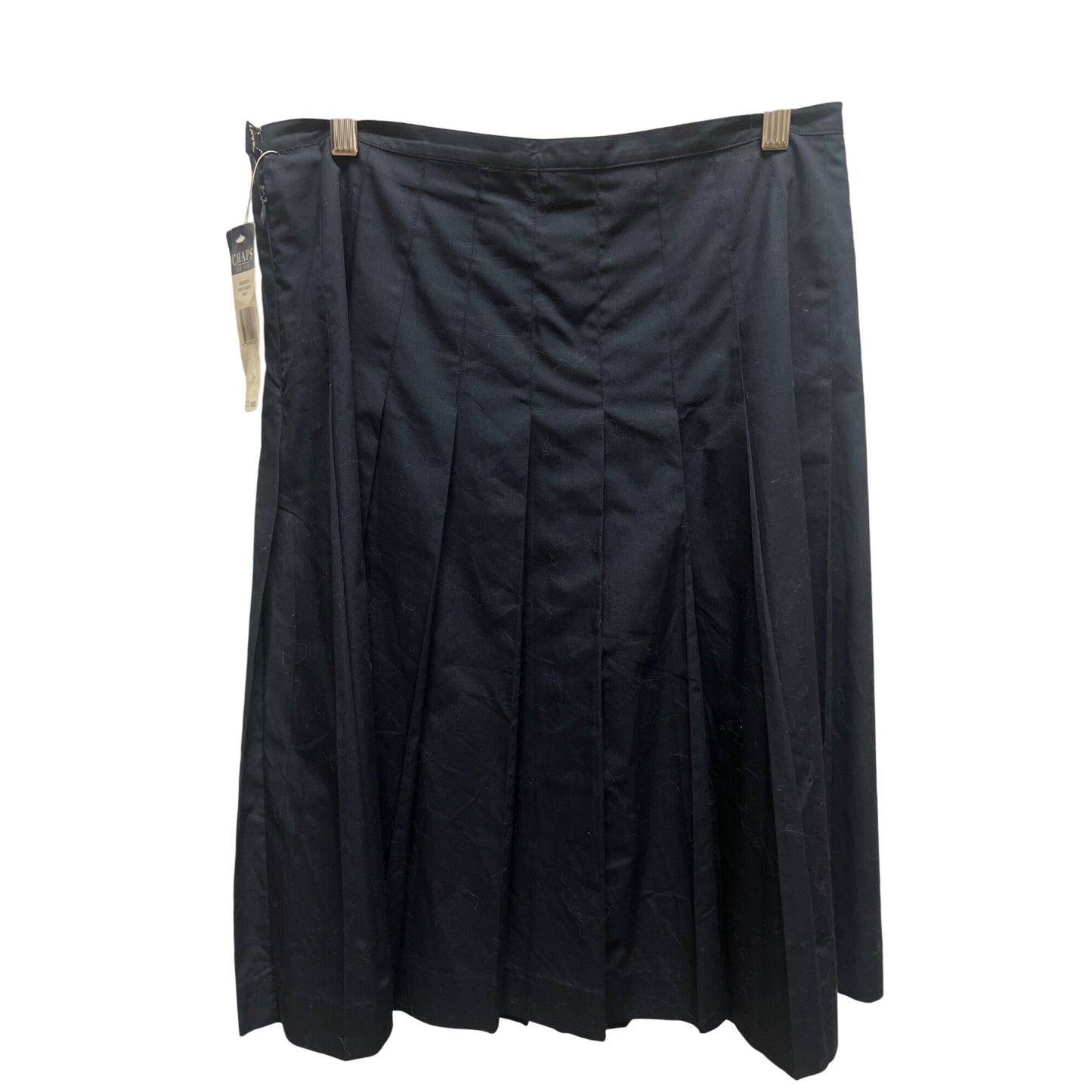 Chaps NWT Navy Nantucket Classics Pleated Skirt