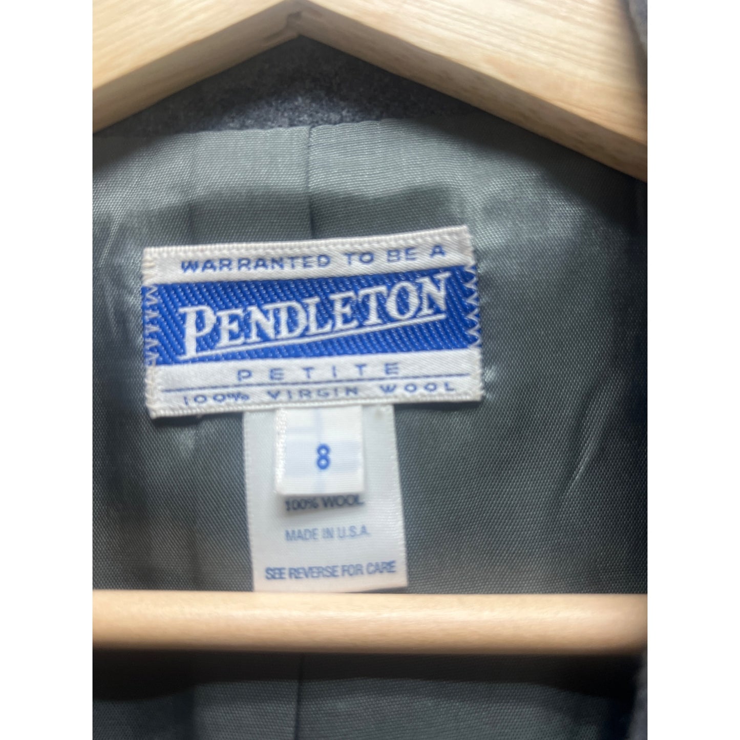 Pendleton Vintage 90's Gray Wool Tailored Blazer