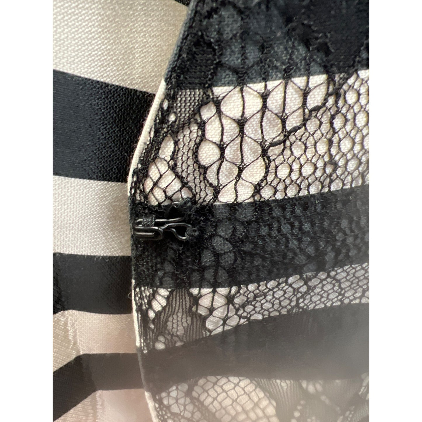 Dolce Vita Anthropologie Black and Ivory Striped Cropped Blazer