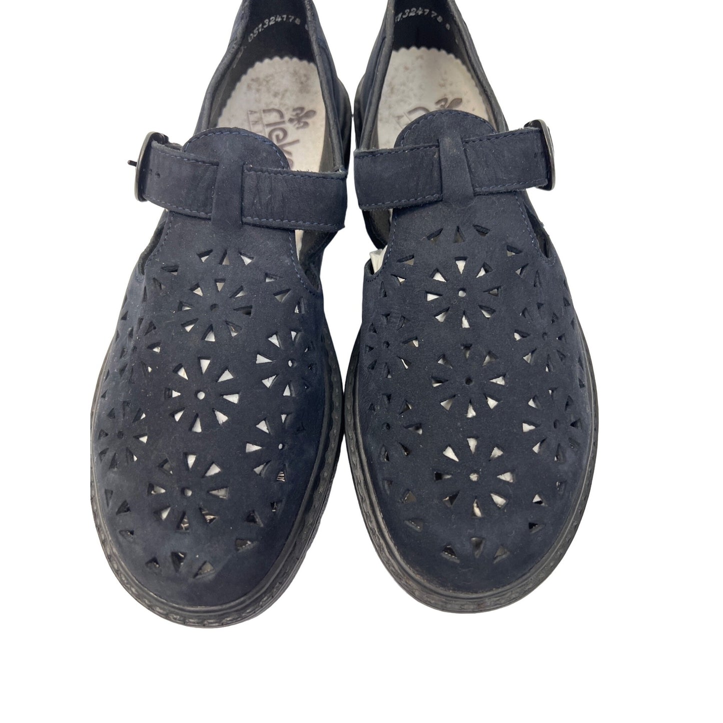 Rieker Antistress Navy Blue Mary Jane Walking Shoes