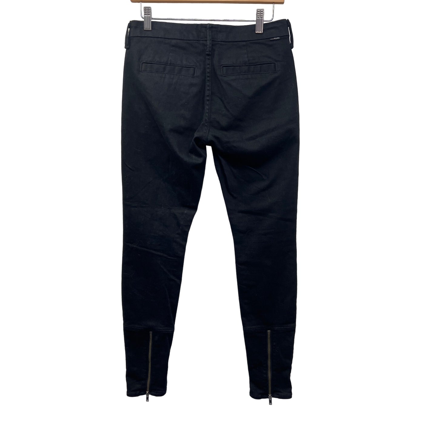 Freja Mother Welt Zip Muse Black Skinny Jeans with Ankle Zip