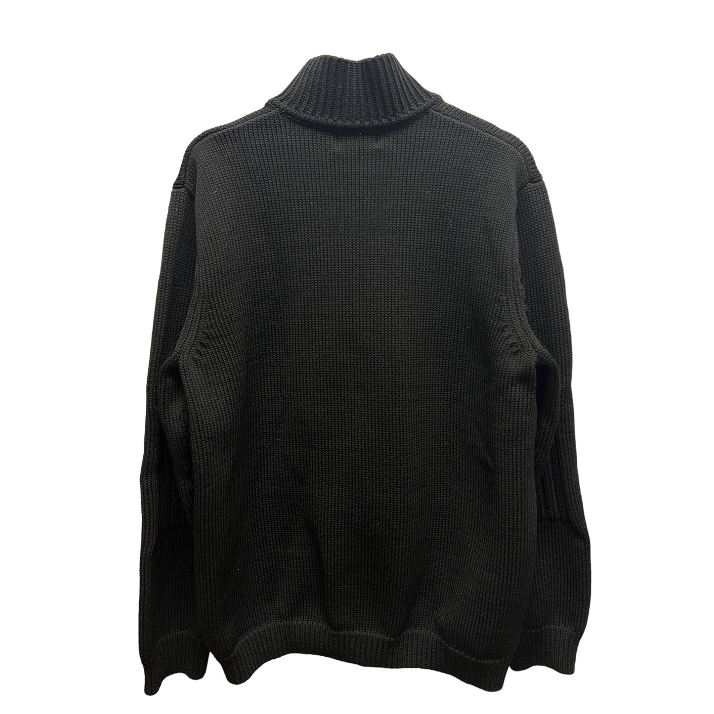 Express Black Heavy Knit Quarter Zip Sweater