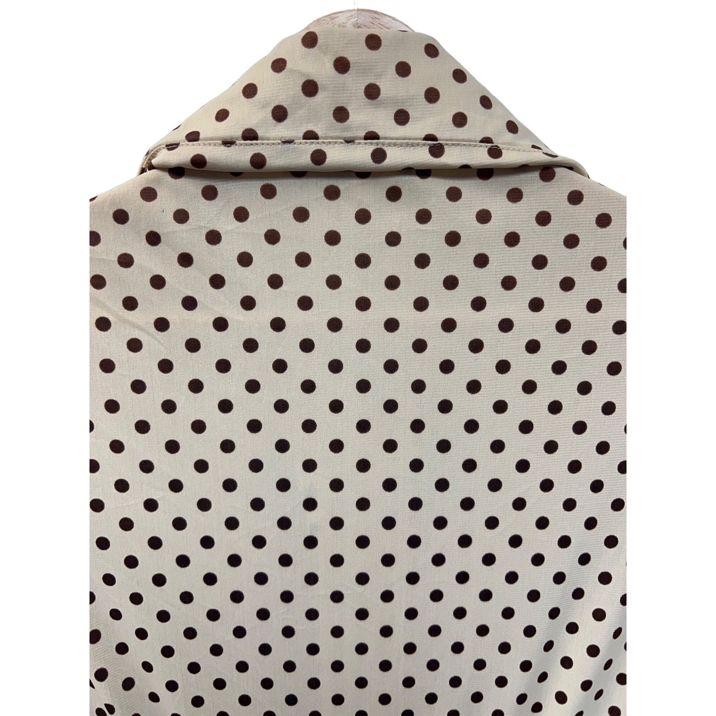 Saks Fifth Avenue Vintage 70's Polka Dot Shirt Dress