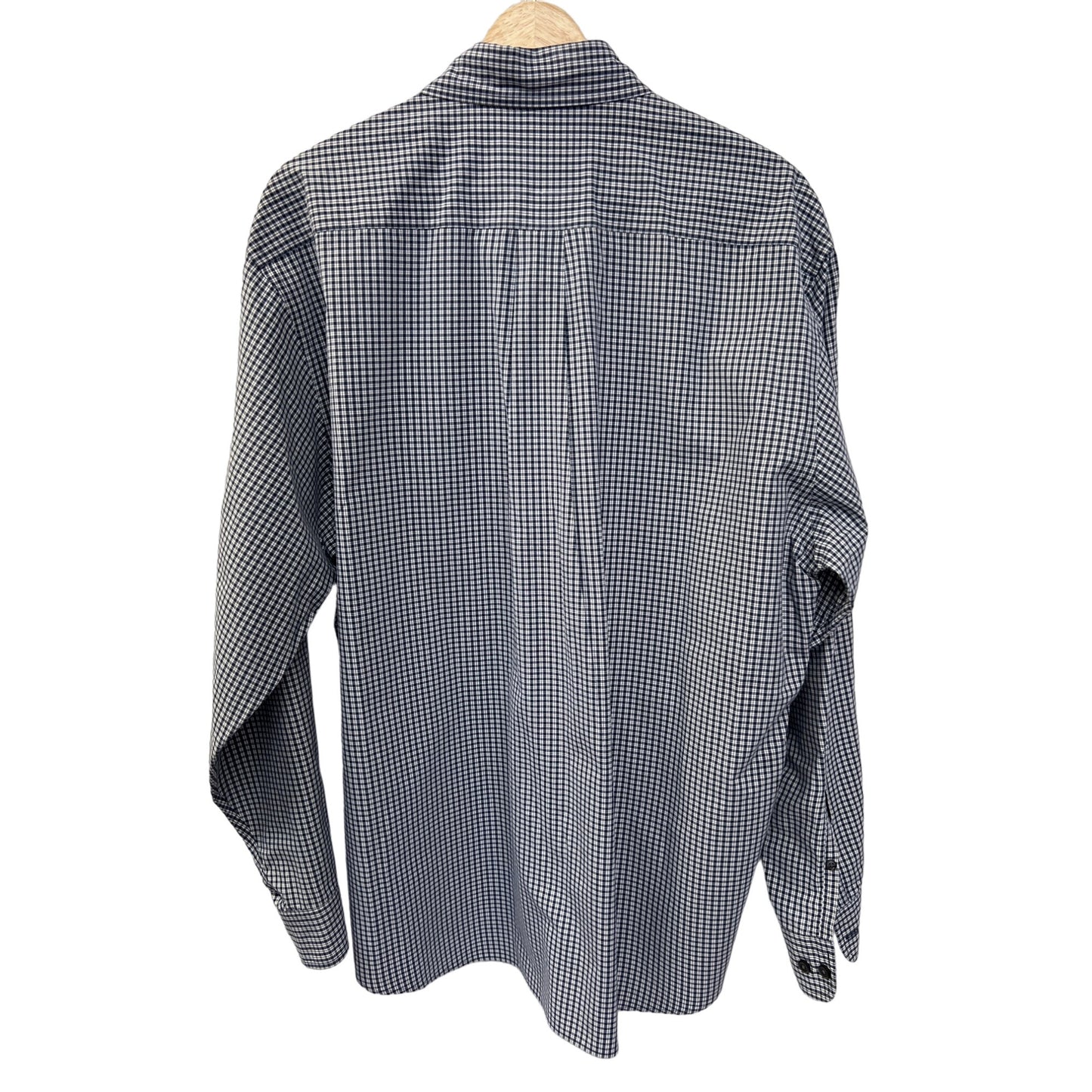 Brooks Brothers Blue Plaid Button Down Oxford Shirt
