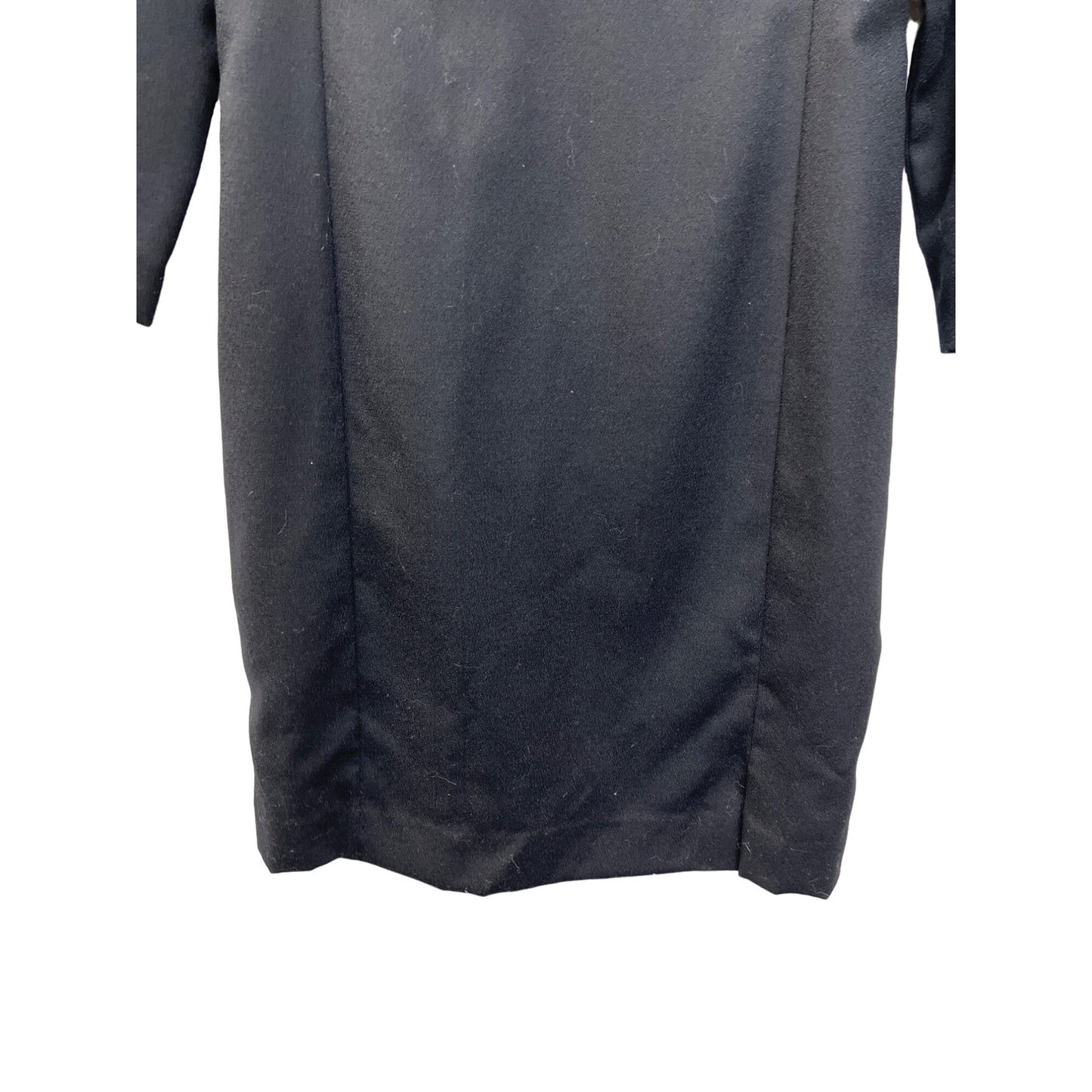 JG Hook Vintage Black Wool Shift Dress