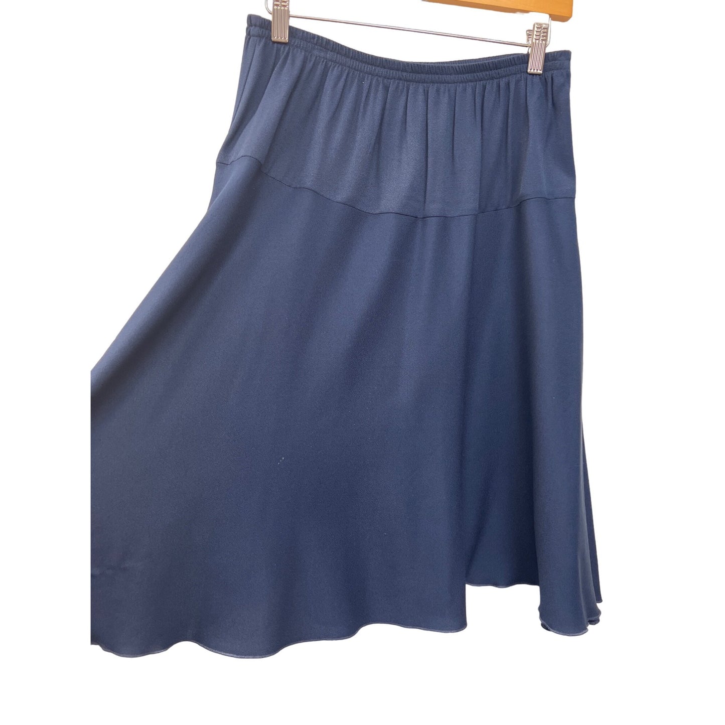 Leslie Fay Vintage Navy Suit Skirt Set with Gold Beading