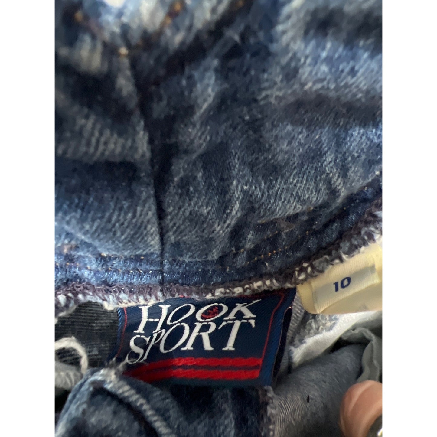 Hook Sport Vintage 90's Knee Length Denim Jean Skirt
