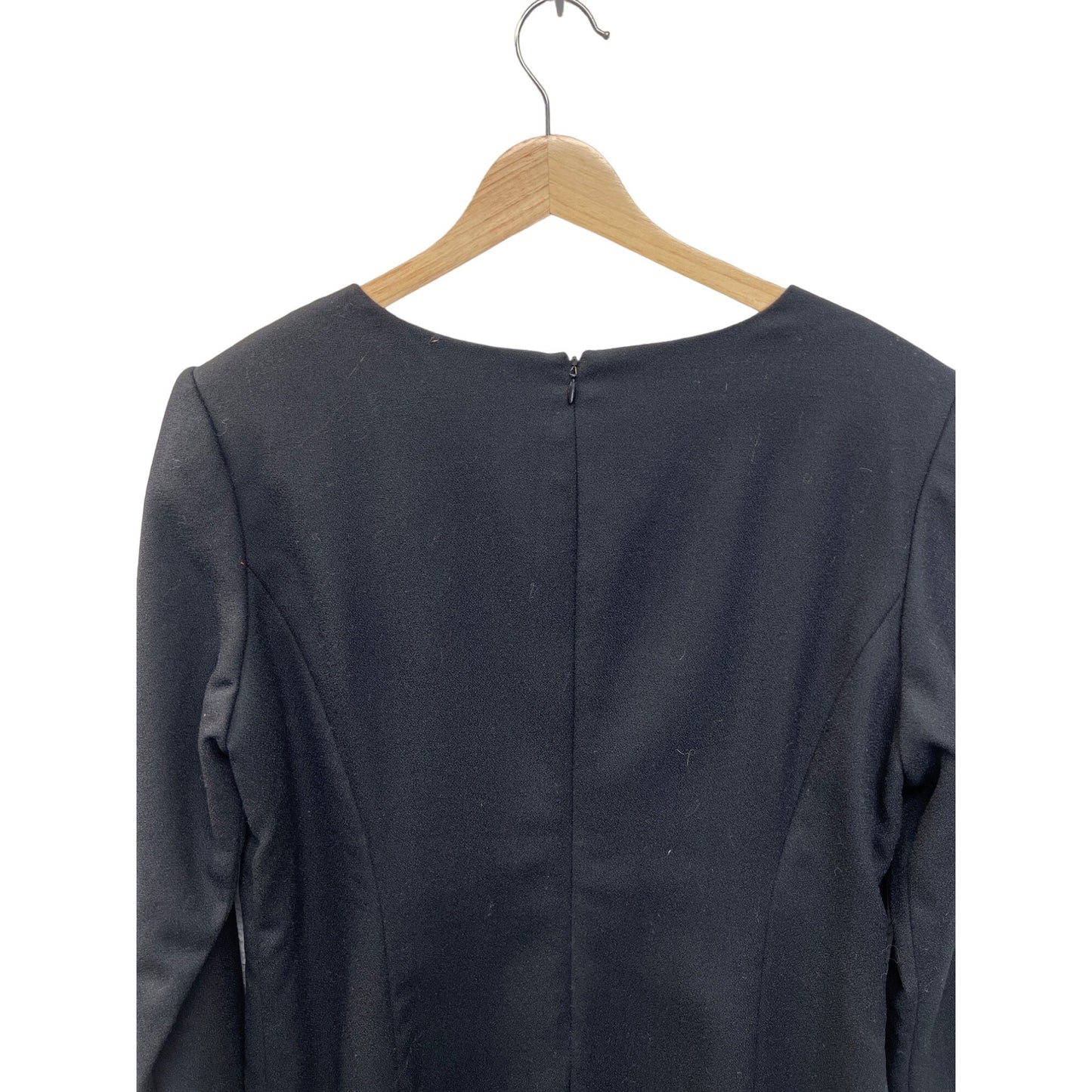 JG Hook Vintage Black Wool Shift Dress