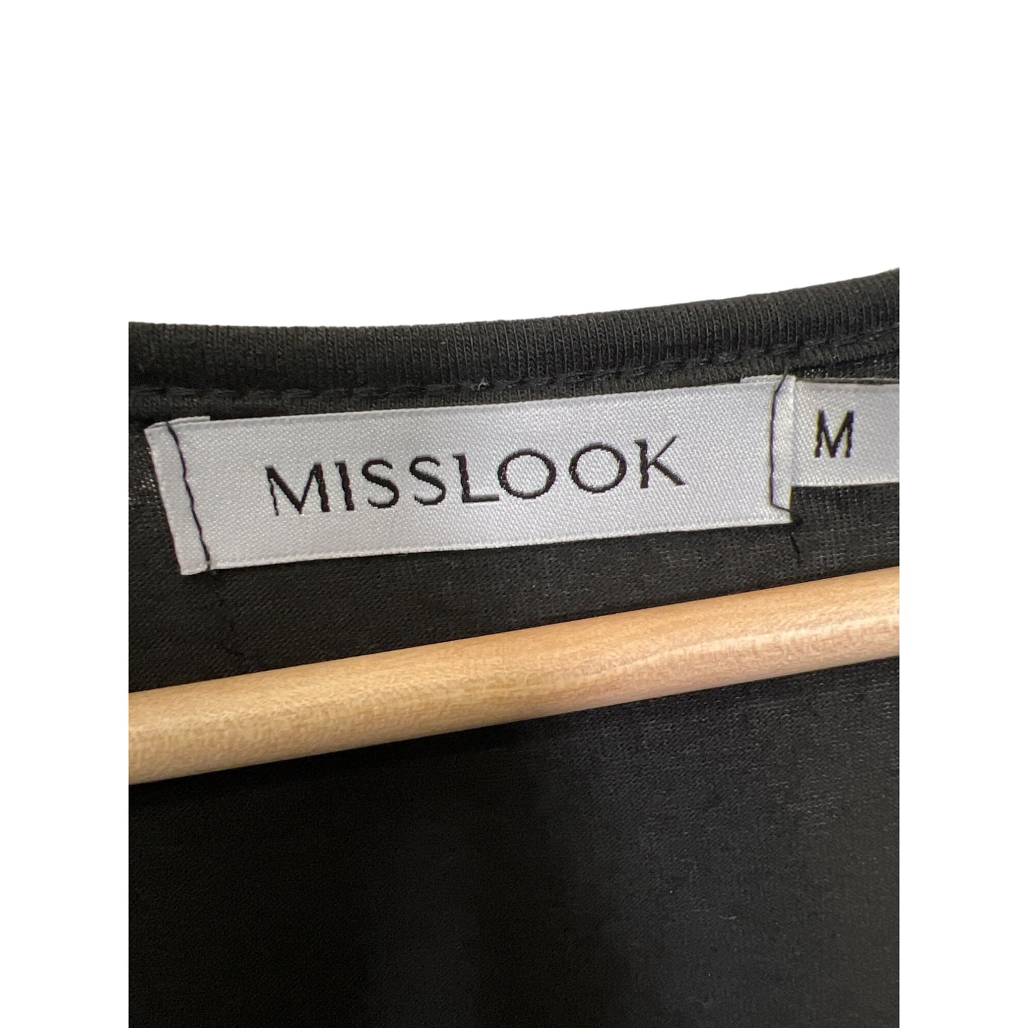 Misslook Long Black Soft Jersey Knit Asymmetrical Hem Maxi Dress