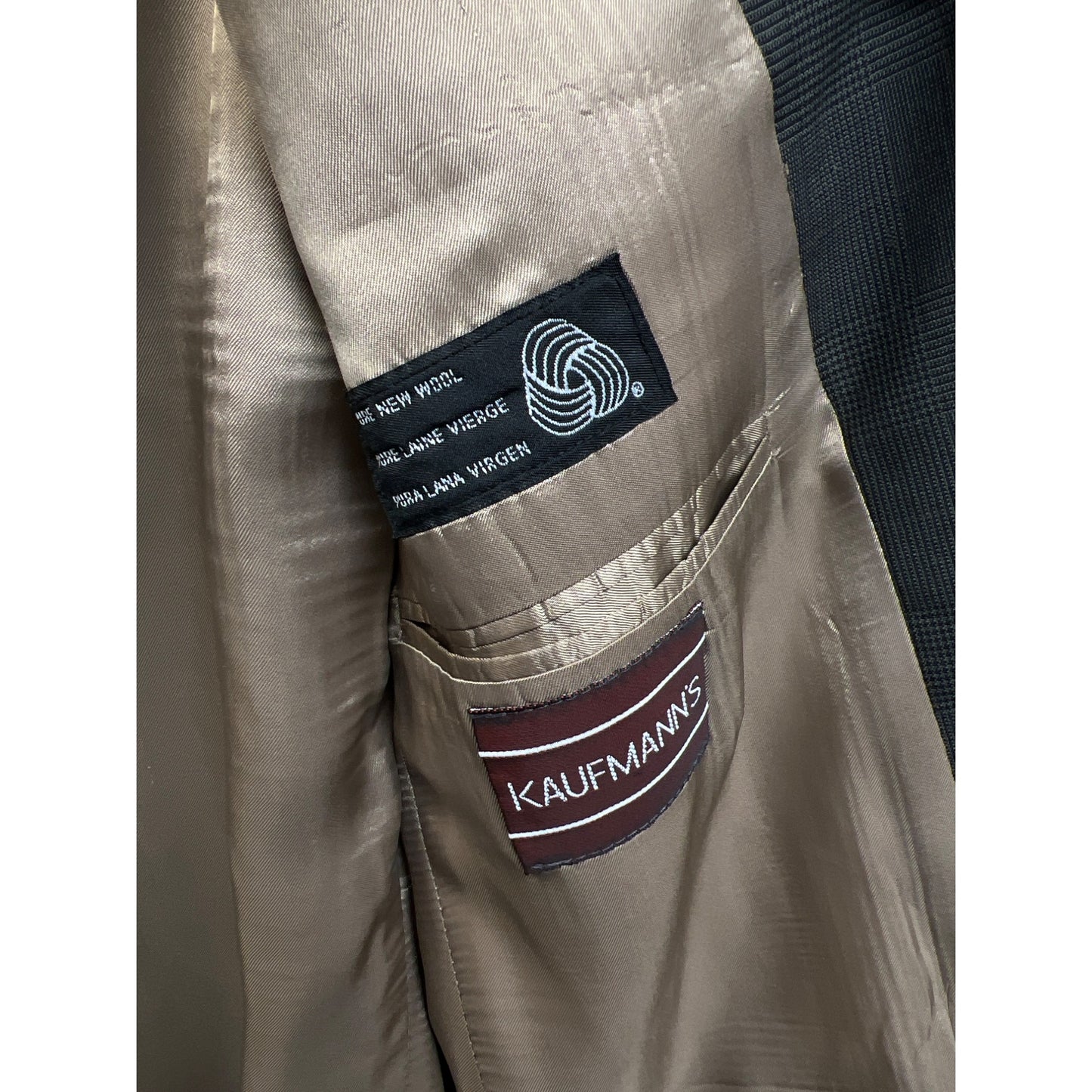 Chaps Ralph Lauren Vintage Gray Taupe Blazer