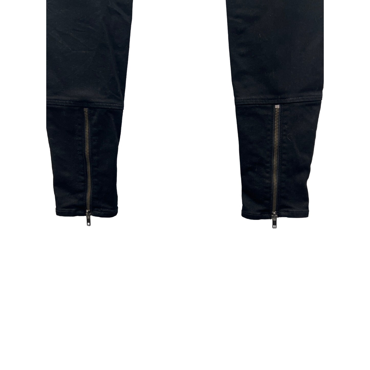 Freja Mother Welt Zip Muse Black Skinny Jeans with Ankle Zip