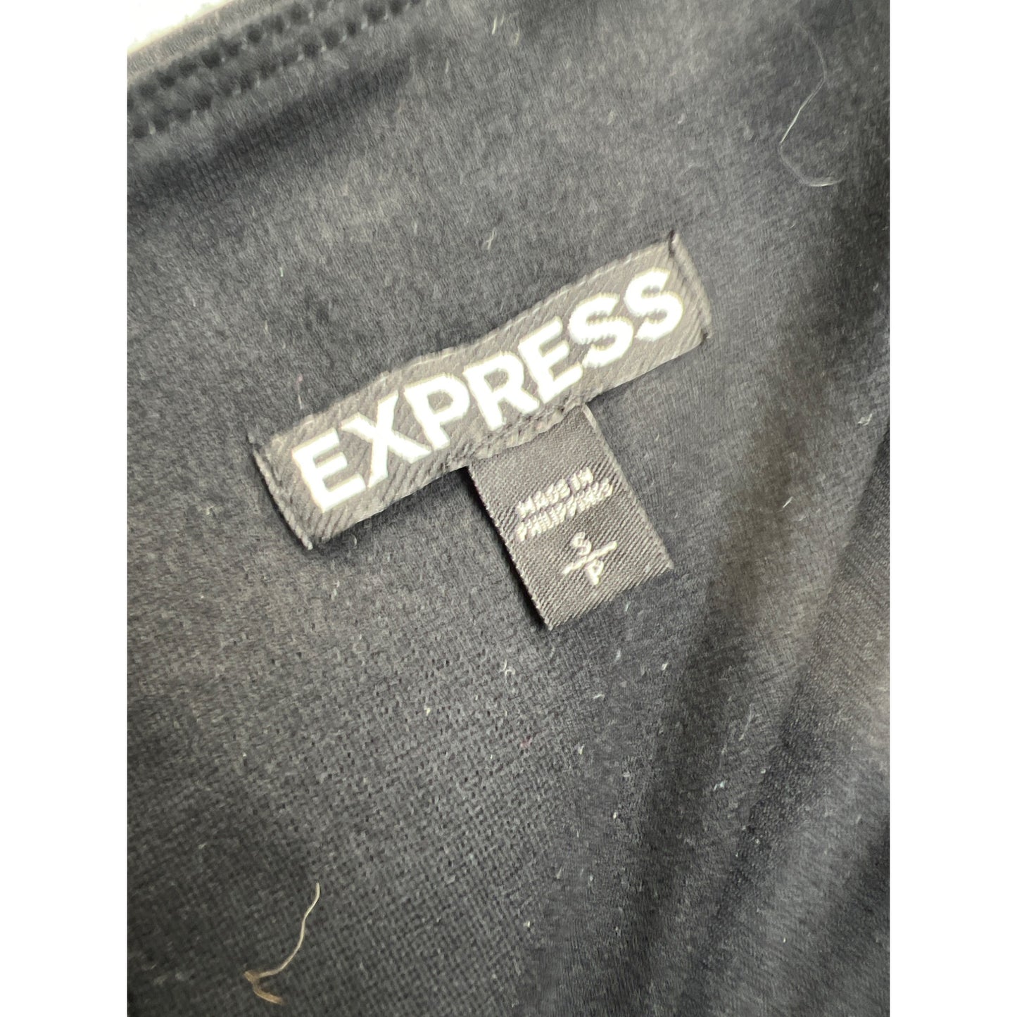 Express Black Strapless Ruched Bodycon Dress