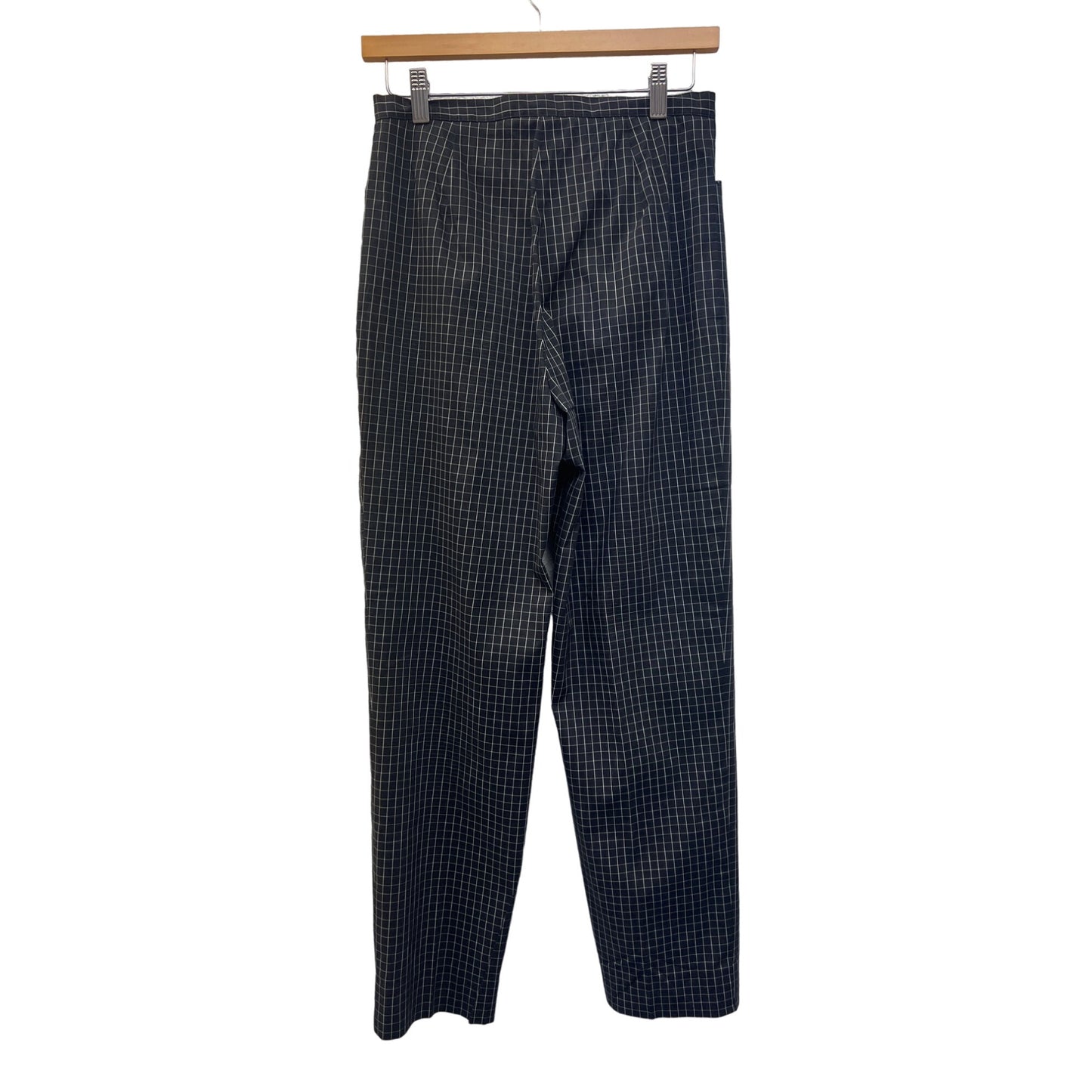 Lauren Ralph Lauren Vintage Black with White Window Pane Plaid Ankle Pants