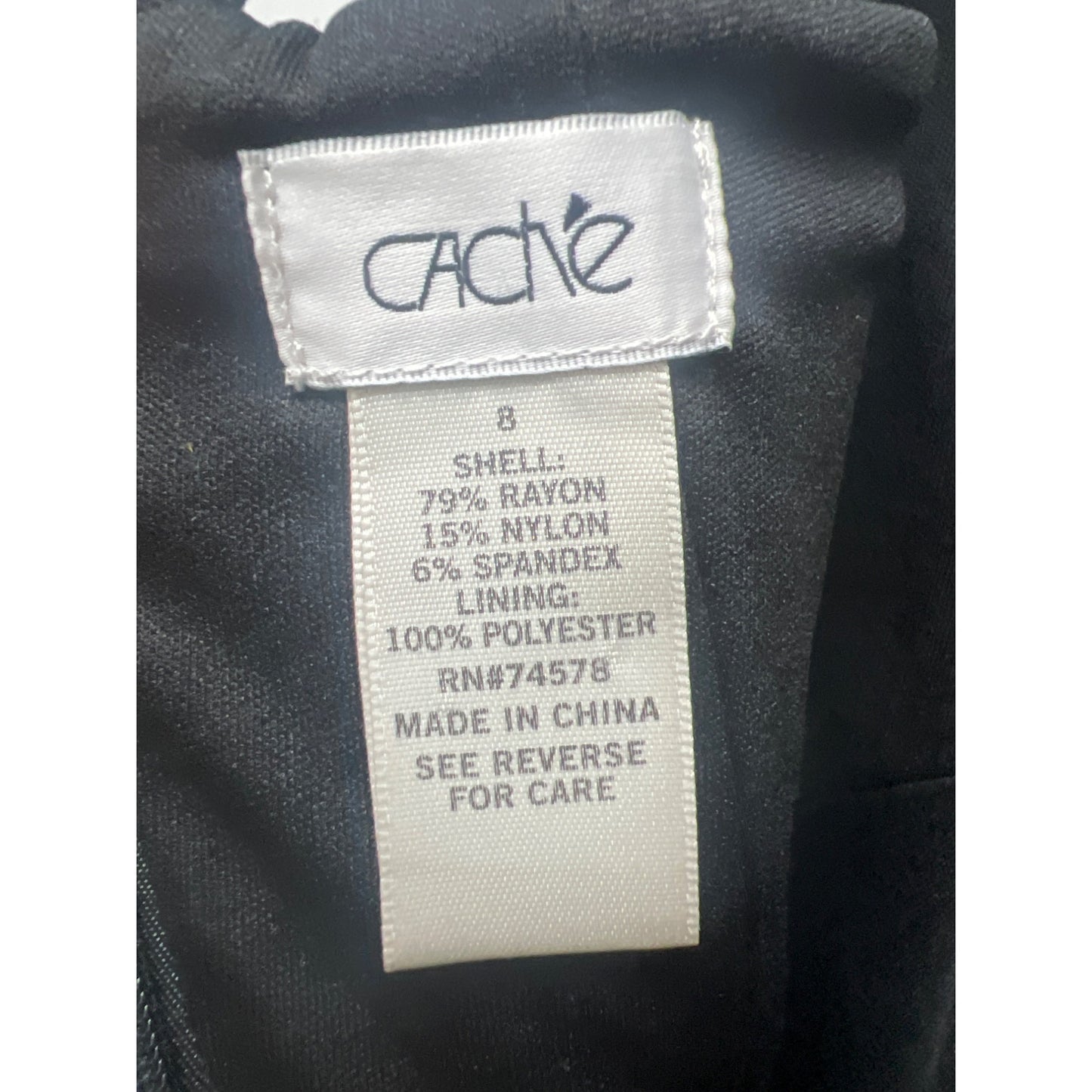 Cache Black Cris Cross Stap Bodycon Cocktail Dress
