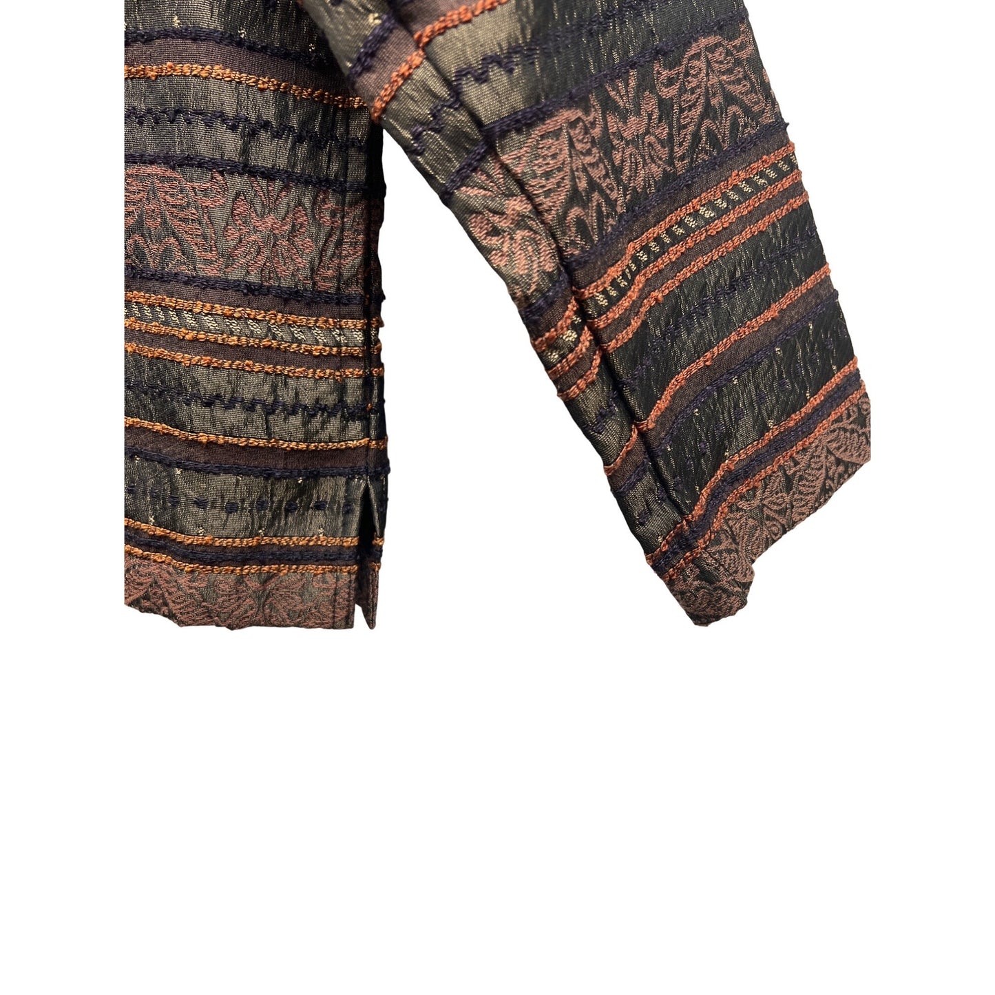 Marisol Vintage Striped Brocade Tapestry Jacket
