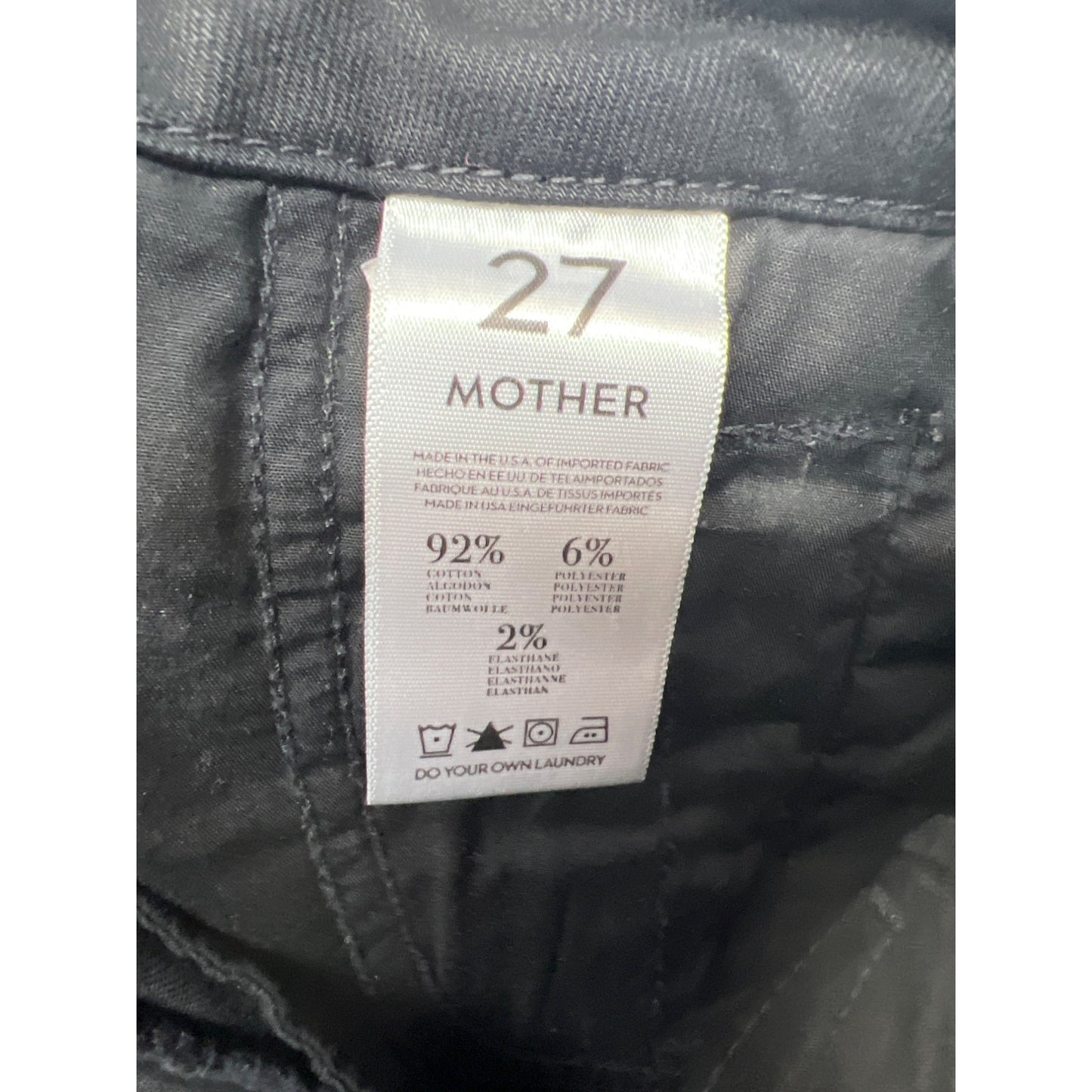 Freja Mother Welt Zip Muse Black Skinny Jeans with Ankle Zip