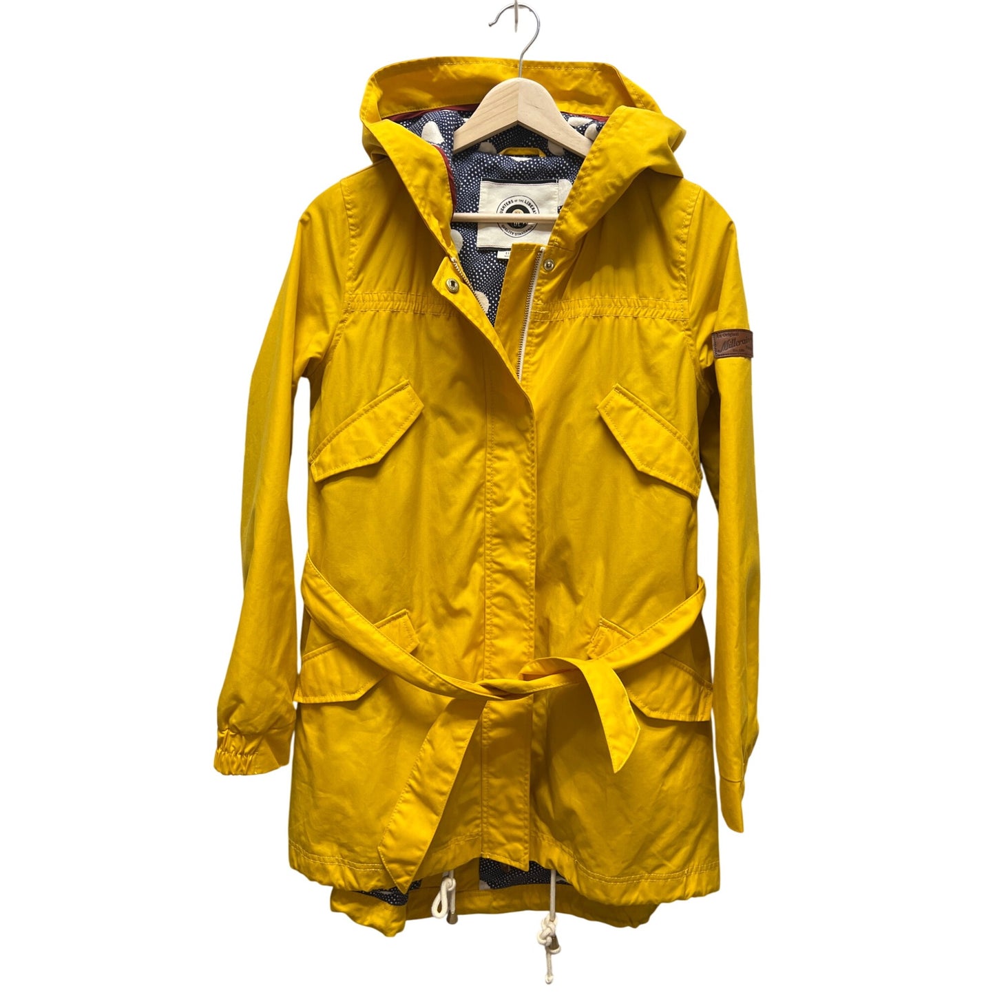 Anthropologie Daughters of the Liberation Yellow Hoodie Anorak Rain Jacket