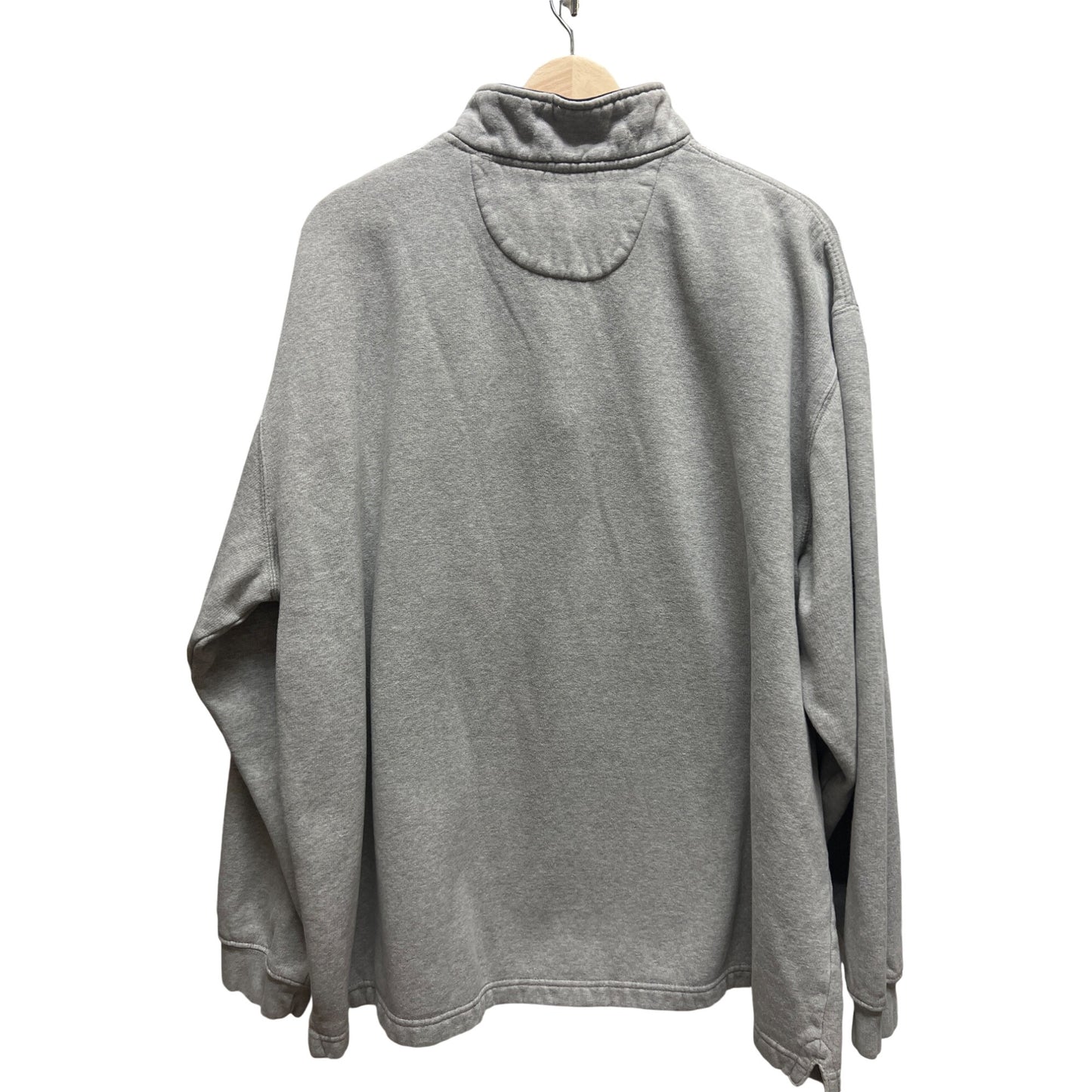Chaps Ralph Lauren Vintage 90's Gray Quarter Zip Spellout Sweatshirt
