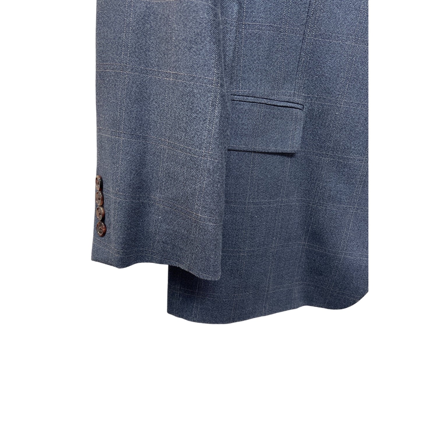 Lauren Ralph Lauren Silk Wool Blend Blue Blazer
