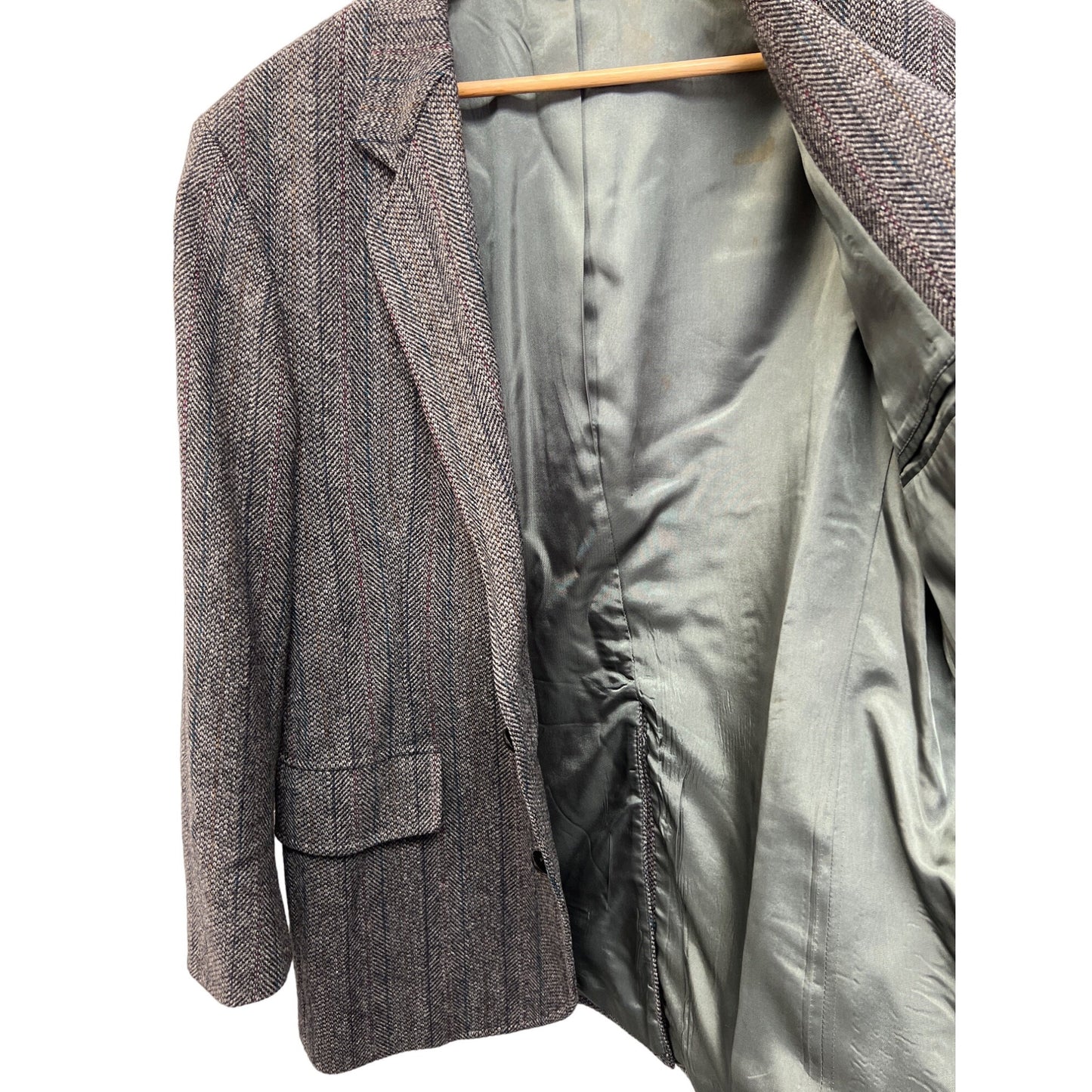 Pendleton Vintage Gray Wool Tweed Blazer