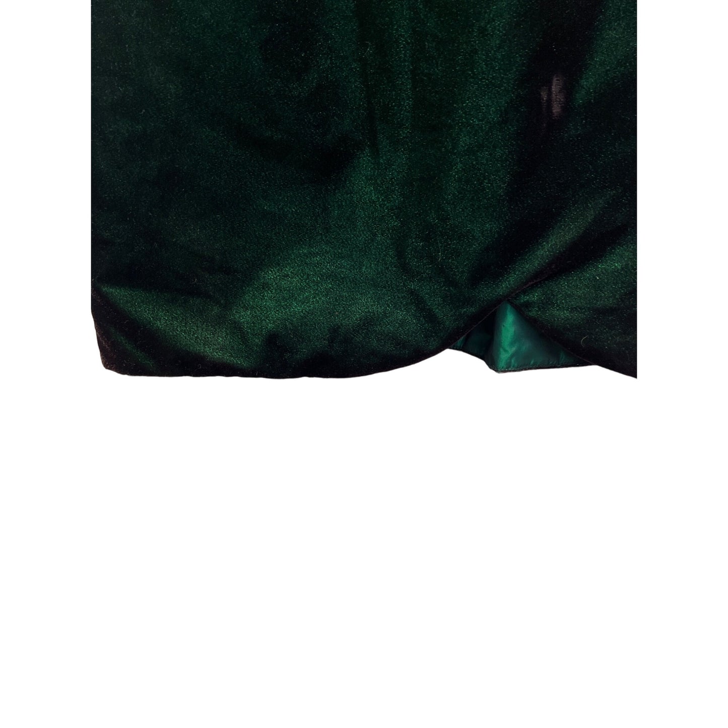 Do You Love Me Vintage 80's Emerald Green Iridescent Velvet Cocktail Evening Dress